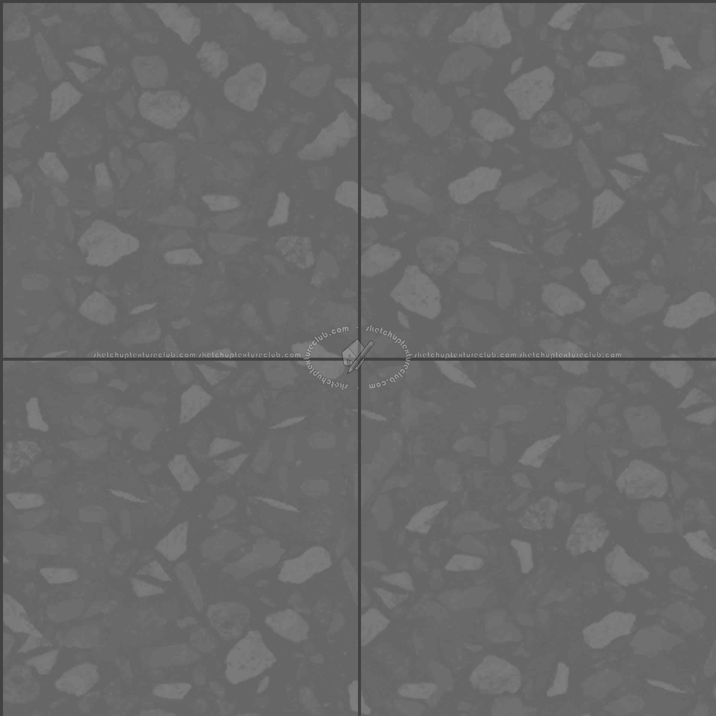 Textures   -   ARCHITECTURE   -   TILES INTERIOR   -   Terrazzo  - terrazzo floor tile PBR texture seamless 21482 - Displacement