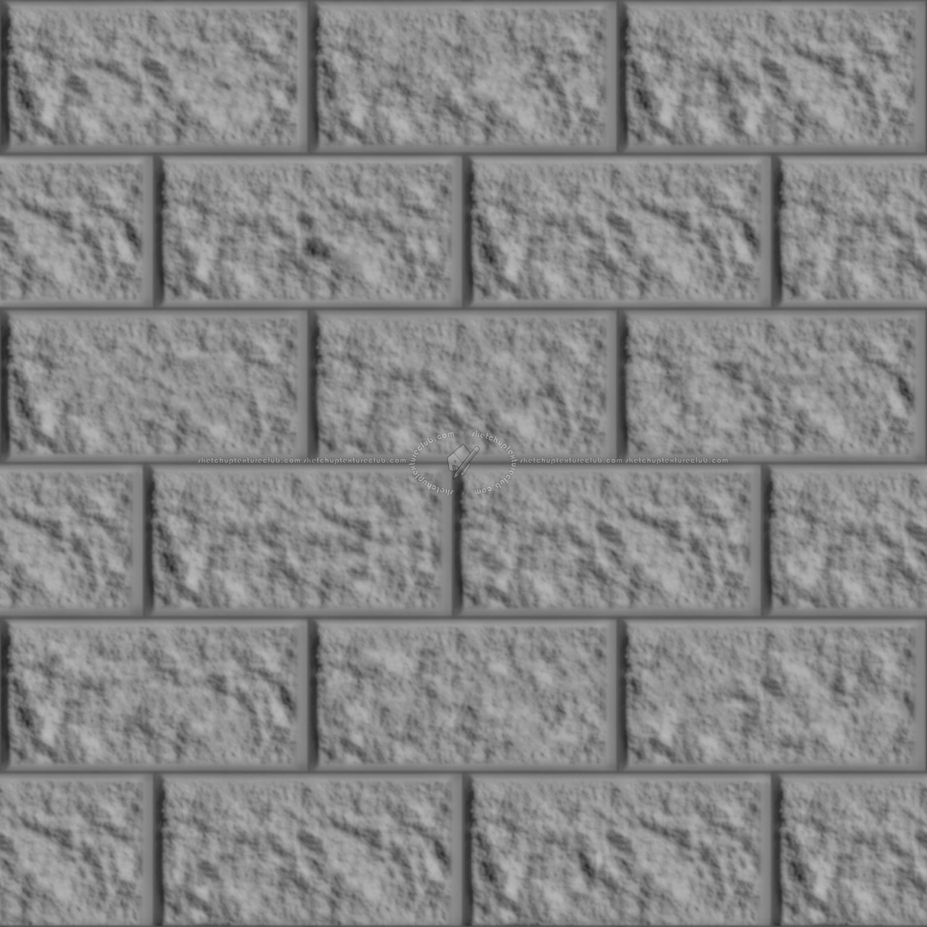 Textures   -   ARCHITECTURE   -   STONES WALLS   -   Claddings stone   -   Exterior  - Wall cladding stone texture seamless 07741 - Displacement
