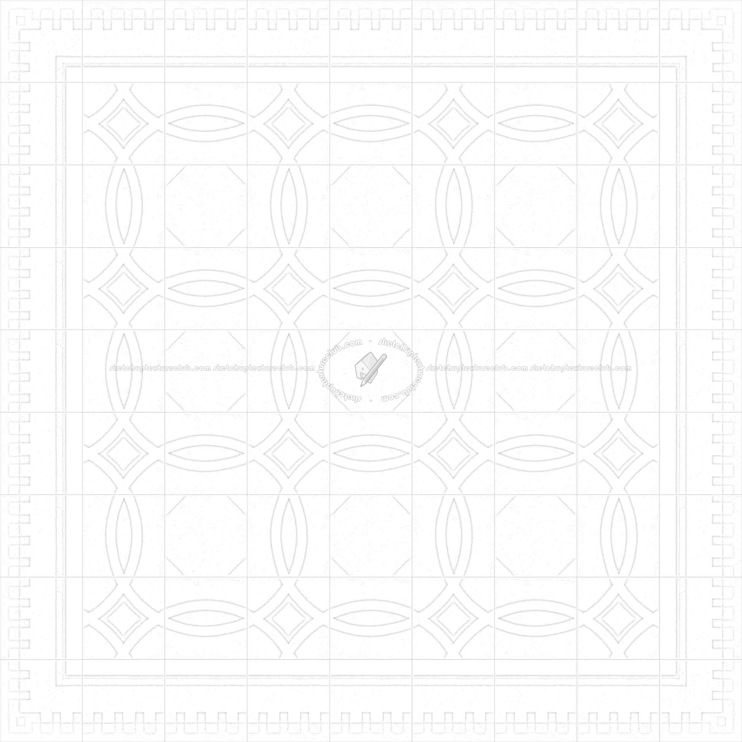 Textures   -   ARCHITECTURE   -   TILES INTERIOR   -   Cement - Encaustic   -   Cement  - Cement concrete tile texture seamless 13354 - Ambient occlusion