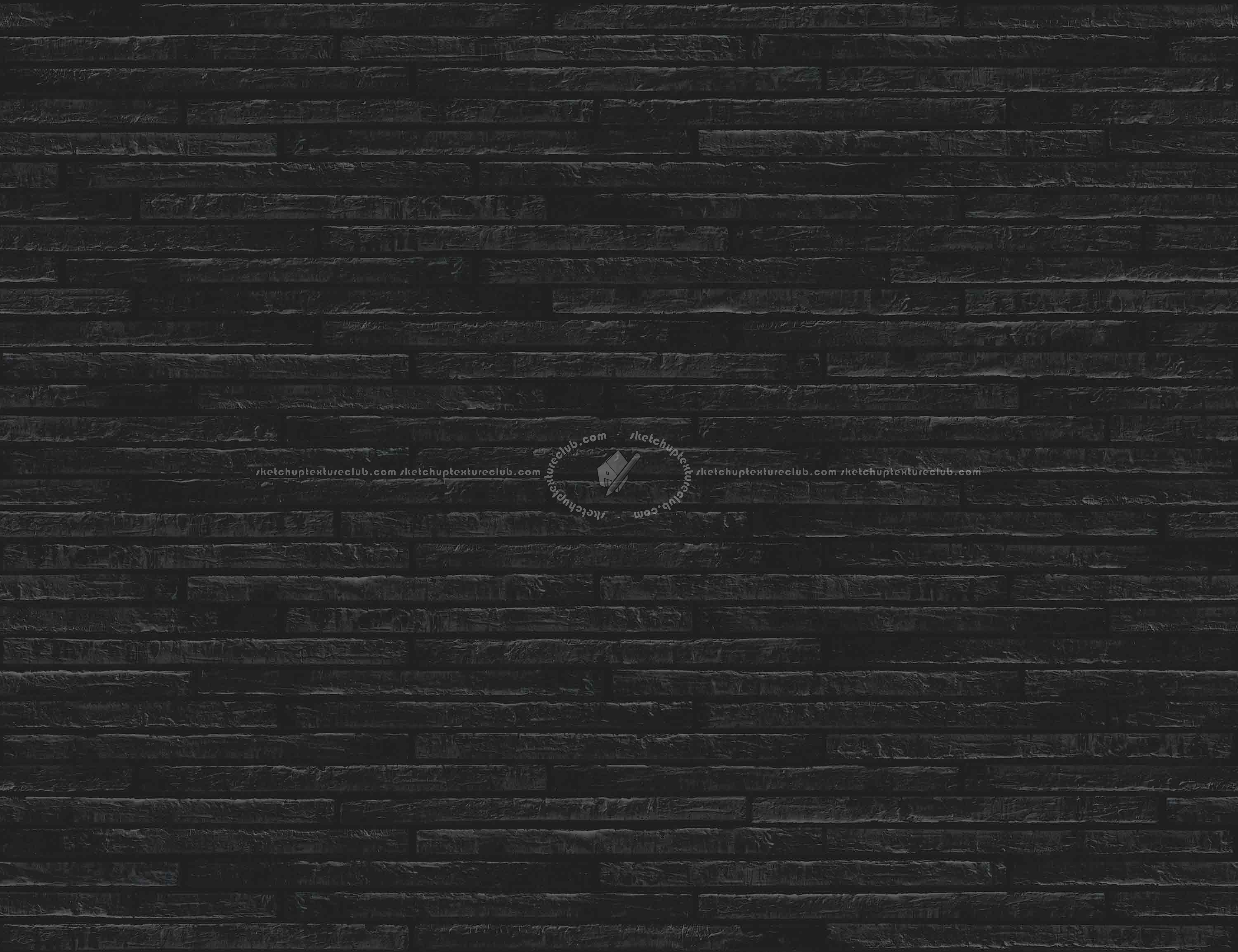 Textures   -   FREE PBR TEXTURES  - Clay bricks dark mortar PBR texture seamless 21911 - Specular