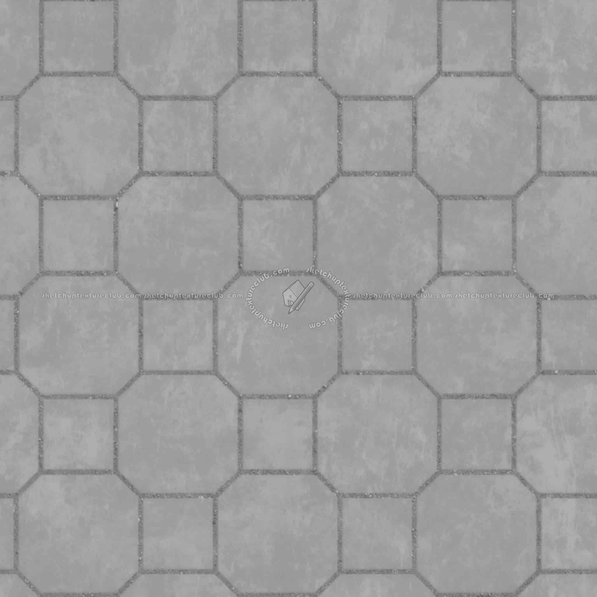 Textures   -   ARCHITECTURE   -   PAVING OUTDOOR   -   Concrete   -   Blocks damaged  - Concrete paving outdoor damaged texture seamless 05519 - Displacement