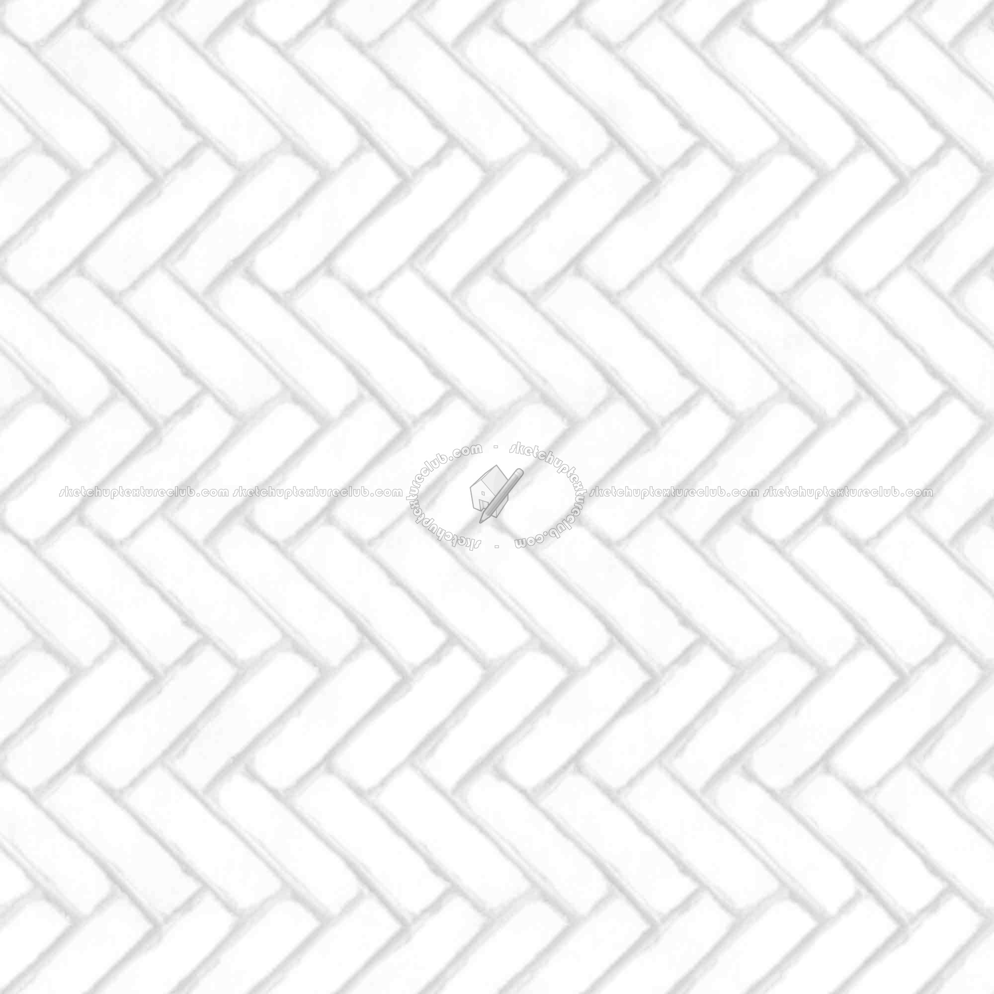 Textures   -   ARCHITECTURE   -   PAVING OUTDOOR   -   Concrete   -   Herringbone  - Concrete paving herringbone outdoor texture seamless 05829 - Ambient occlusion