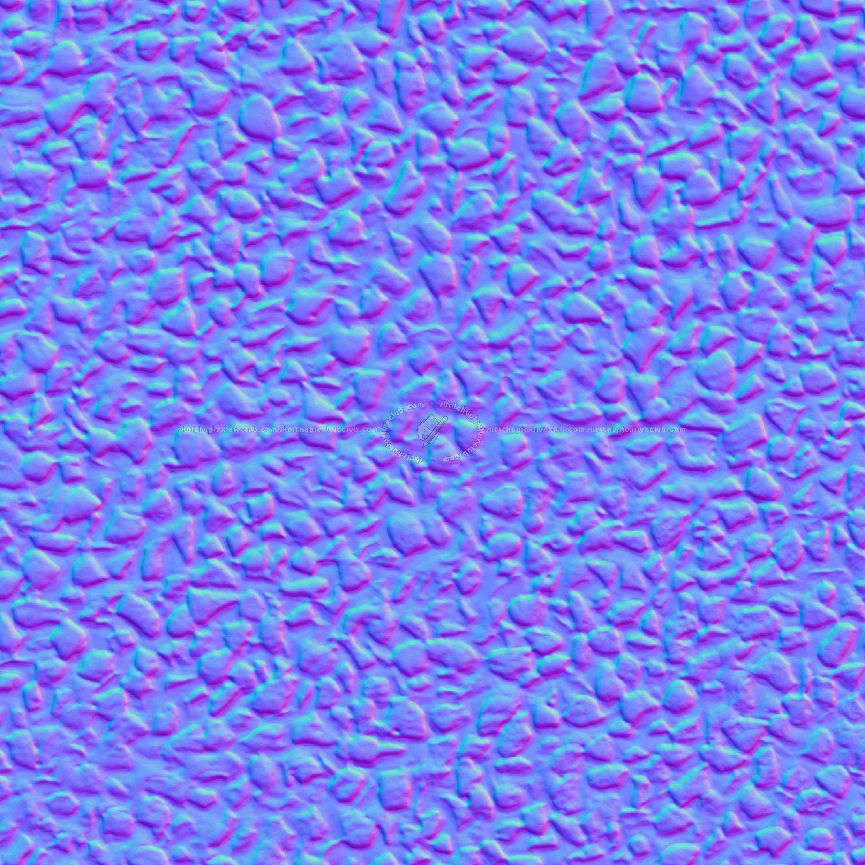 Textures - ARCHITECTURE - PLASTER - Pebble Dash - Pebble dash Pbr texture seamless 22355 - Normal