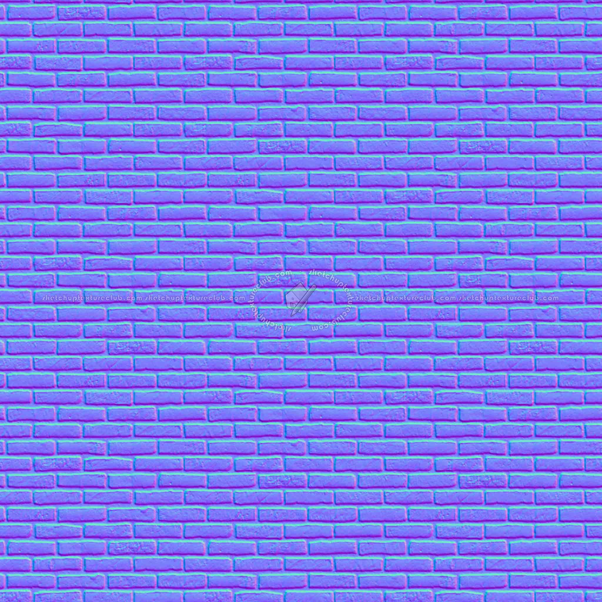 Textures   -   ARCHITECTURE   -   BRICKS   -   Facing Bricks   -   Rustic  - Rustic bricks texture seamless 00213 - Normal