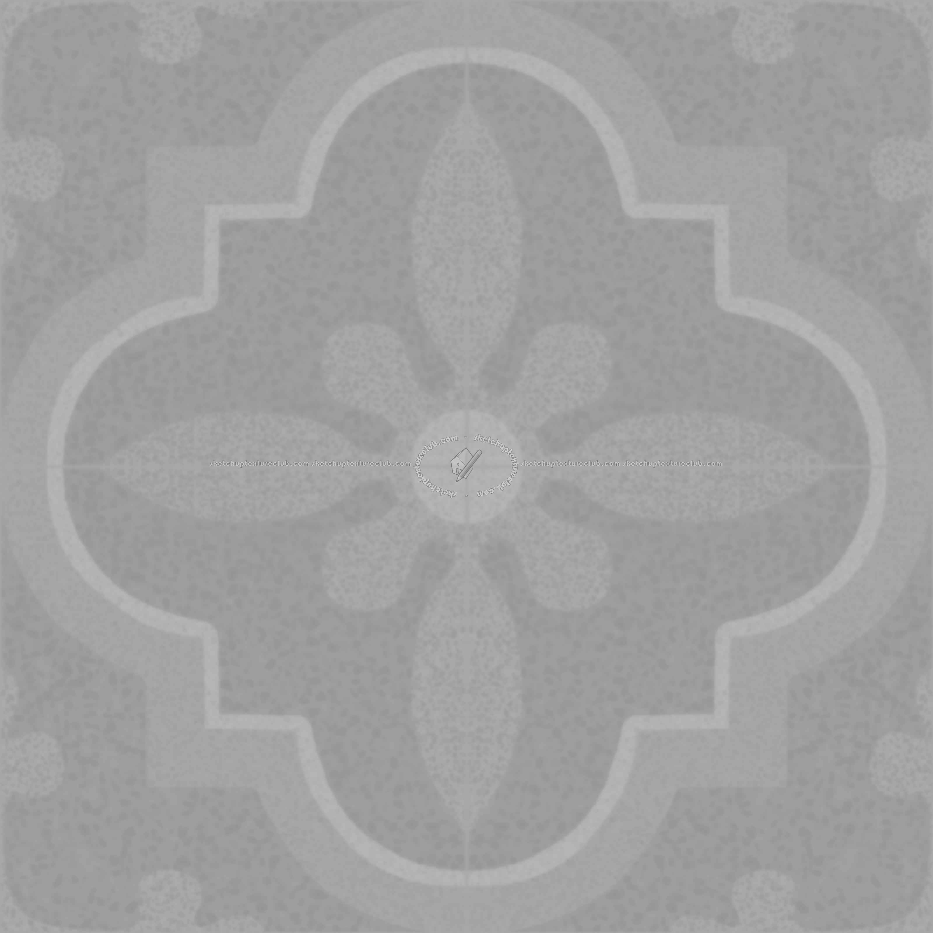 Textures   -   ARCHITECTURE   -   TILES INTERIOR   -   Terrazzo  - terrazzo cementine tiles pbr texture seamless 22100 - Displacement