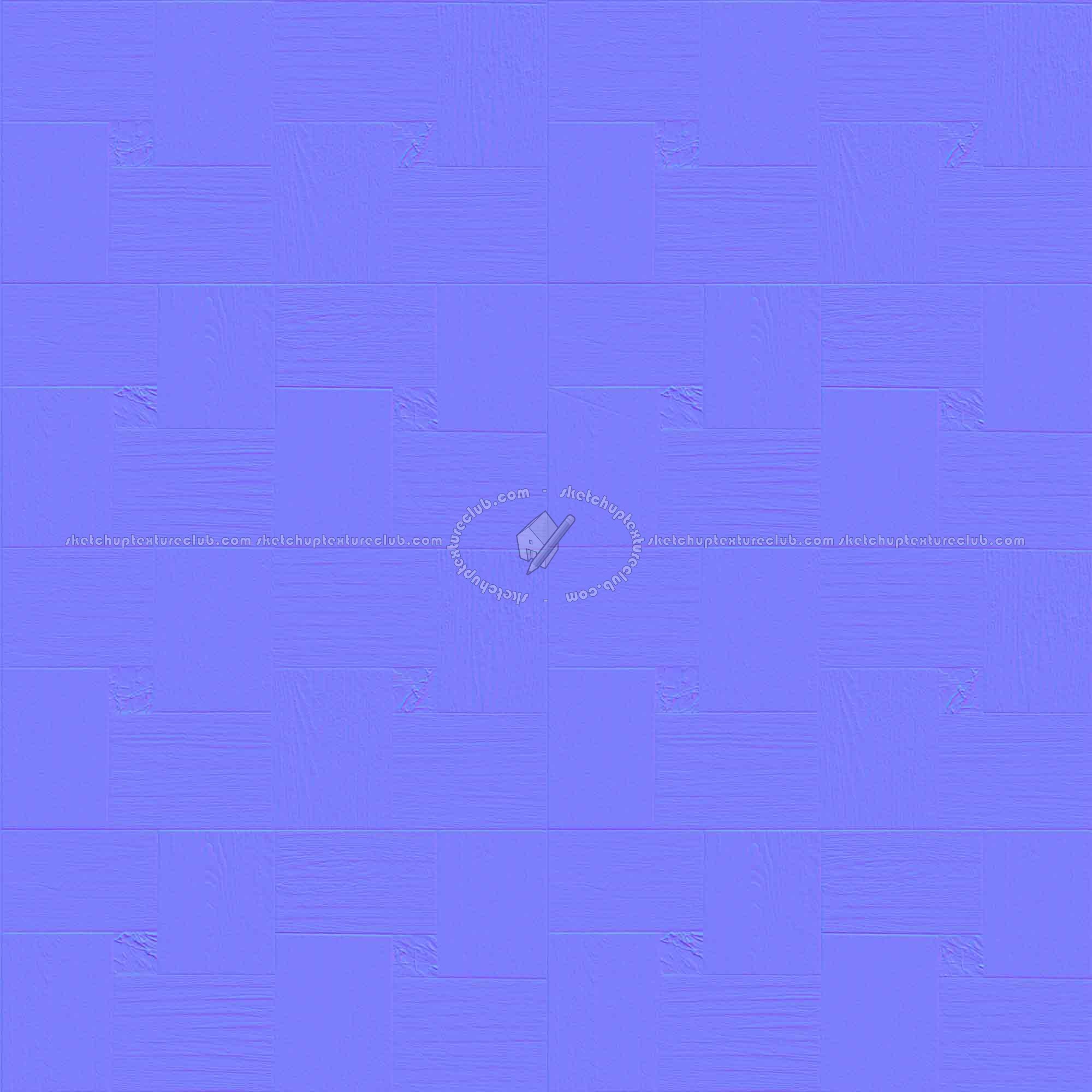 Textures   -   ARCHITECTURE   -   WOOD FLOORS   -   Parquet square  - Wood flooring square texture seamless 05426 - Normal