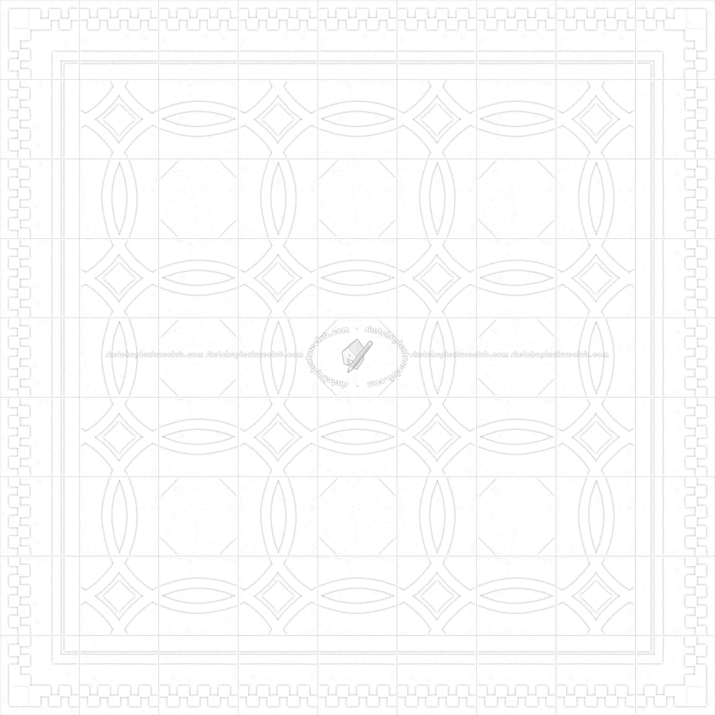 Textures   -   ARCHITECTURE   -   TILES INTERIOR   -   Cement - Encaustic   -   Cement  - Cement concrete tile texture seamless 13355 - Ambient occlusion