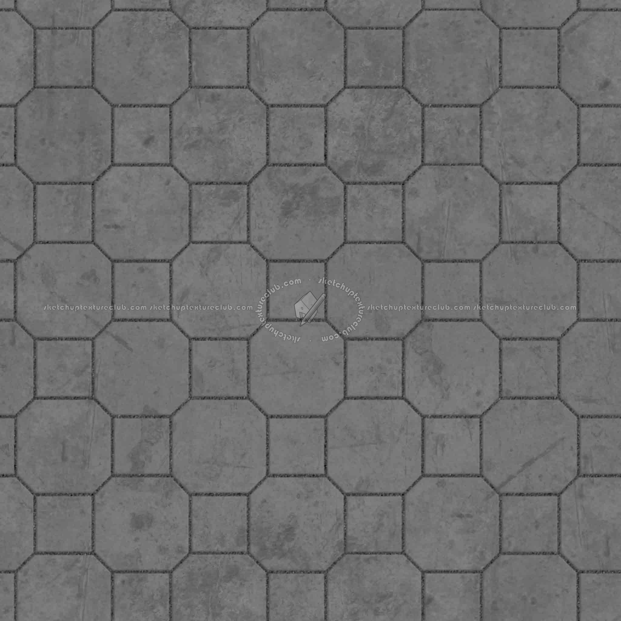 Textures   -   ARCHITECTURE   -   PAVING OUTDOOR   -   Concrete   -   Blocks damaged  - Concrete paving outdoor damaged texture seamless 05520 - Displacement