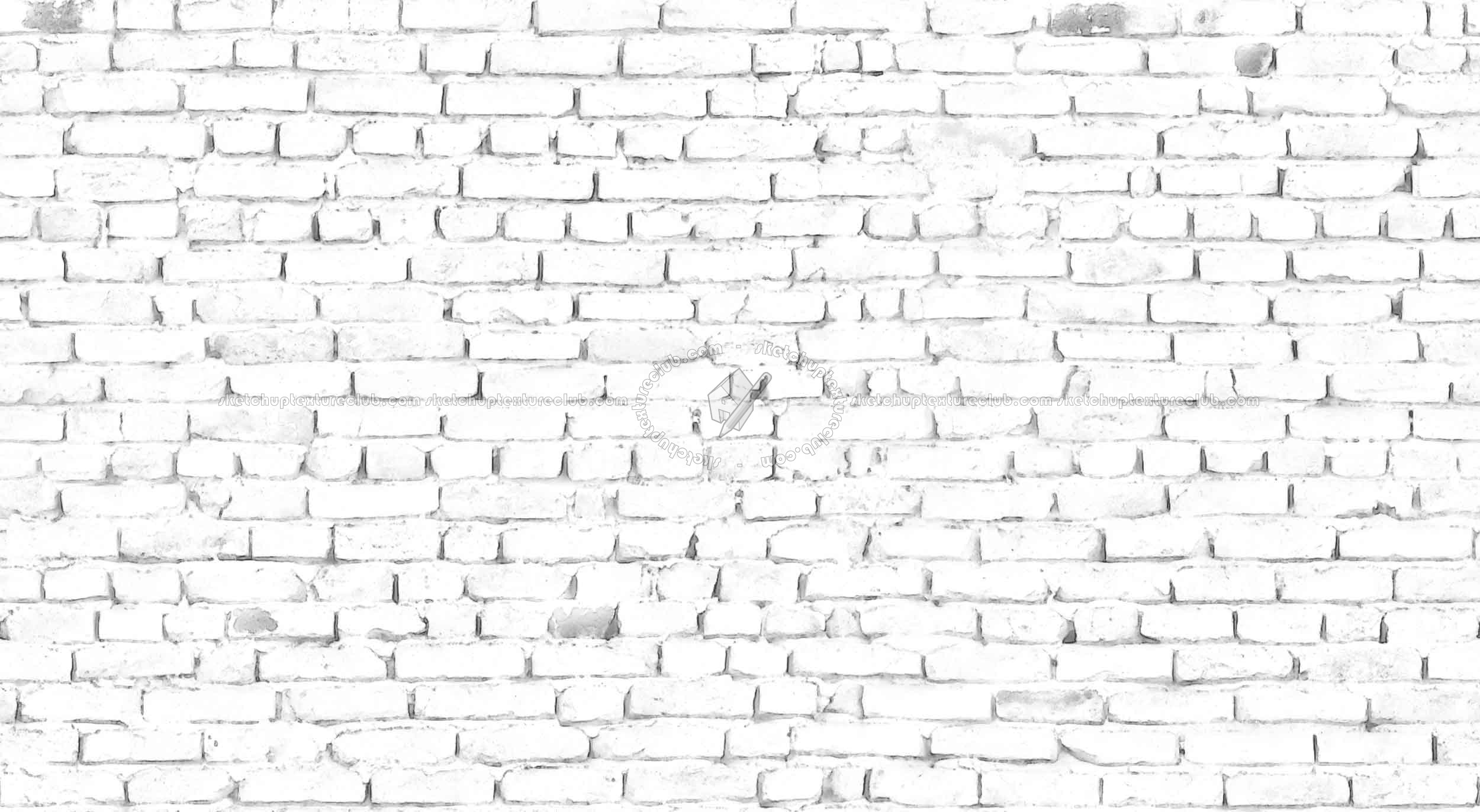 Textures   -   ARCHITECTURE   -   BRICKS   -   Damaged bricks  - Damaged bricks texture seamless 00142 - Ambient occlusion