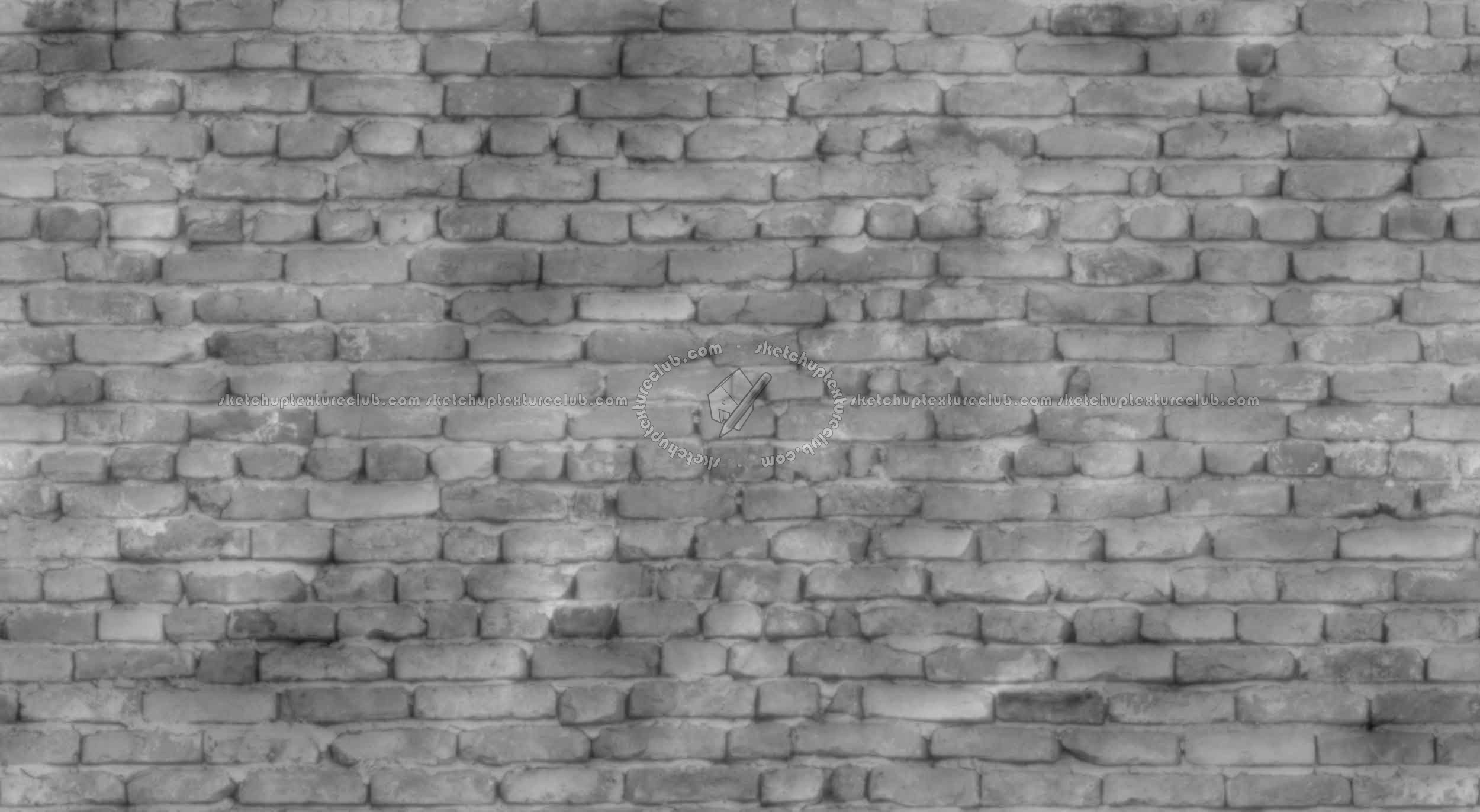 Textures   -   ARCHITECTURE   -   BRICKS   -   Damaged bricks  - Damaged bricks texture seamless 00142 - Displacement