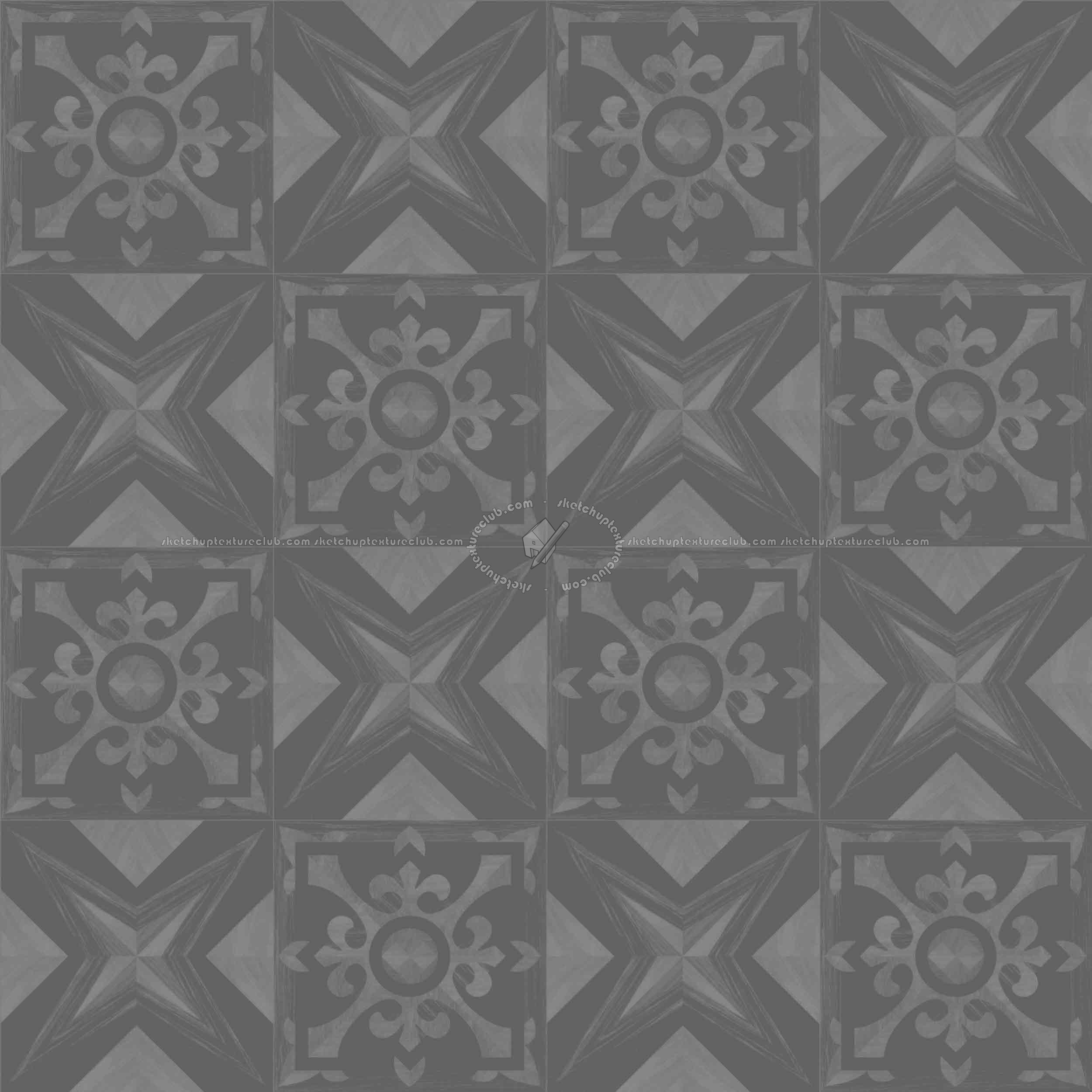 Textures   -   ARCHITECTURE   -   WOOD FLOORS   -   Geometric pattern  - Parquet geometric pattern texture seamless 04762 - Specular
