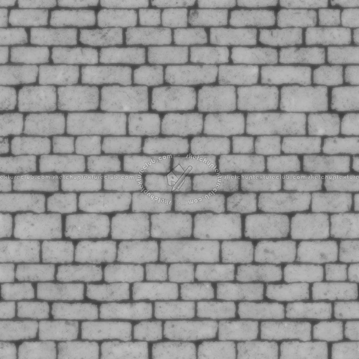 Textures   -   ARCHITECTURE   -   STONES WALLS   -   Stone blocks  - Wall stone with regular blocks texture seamless 08333 - Displacement