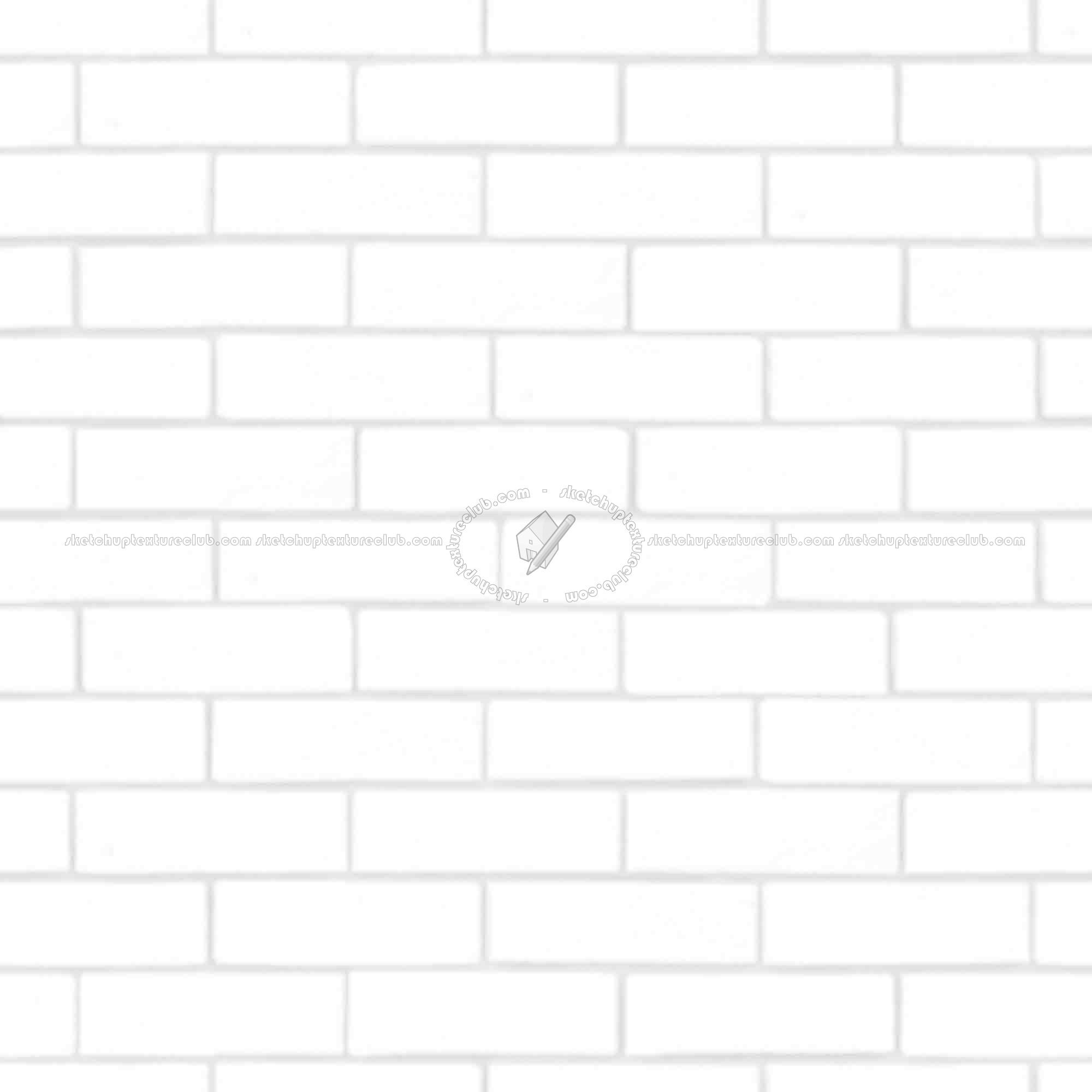 Textures   -   ARCHITECTURE   -   BRICKS   -   White Bricks  - White bricks texture seamless 00530 - Ambient occlusion