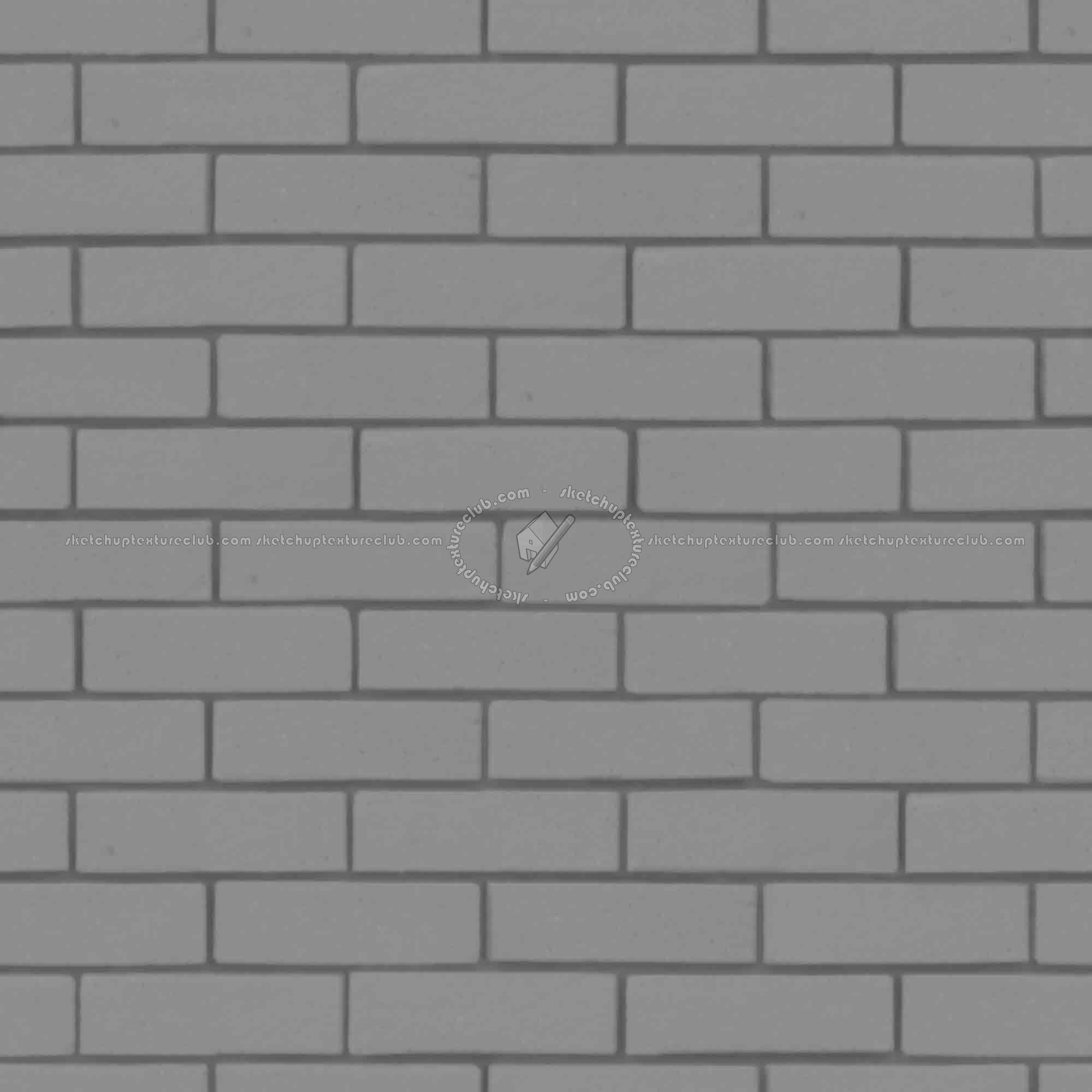 Textures   -   ARCHITECTURE   -   BRICKS   -   White Bricks  - White bricks texture seamless 00530 - Displacement