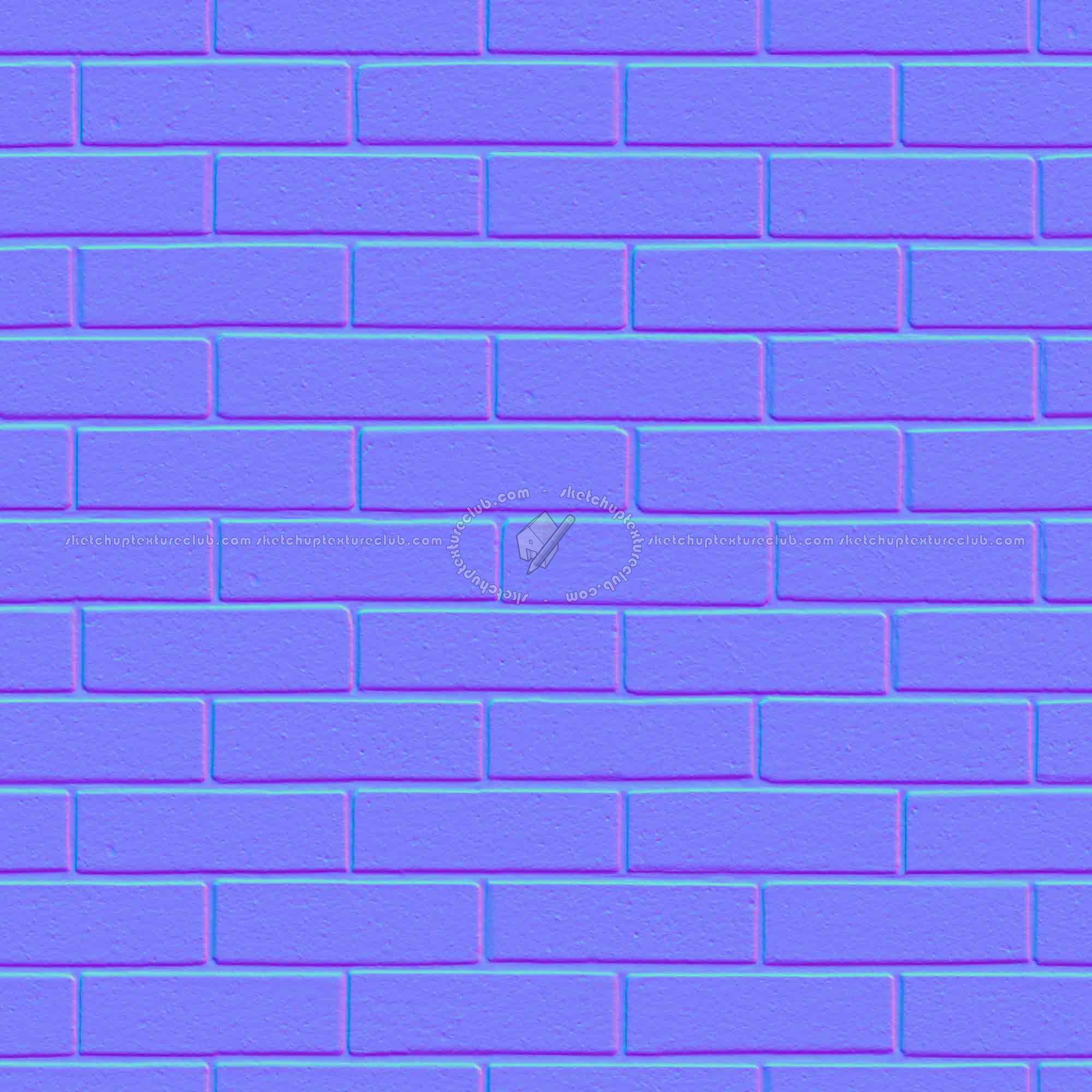 Textures   -   ARCHITECTURE   -   BRICKS   -   White Bricks  - White bricks texture seamless 00530 - Normal