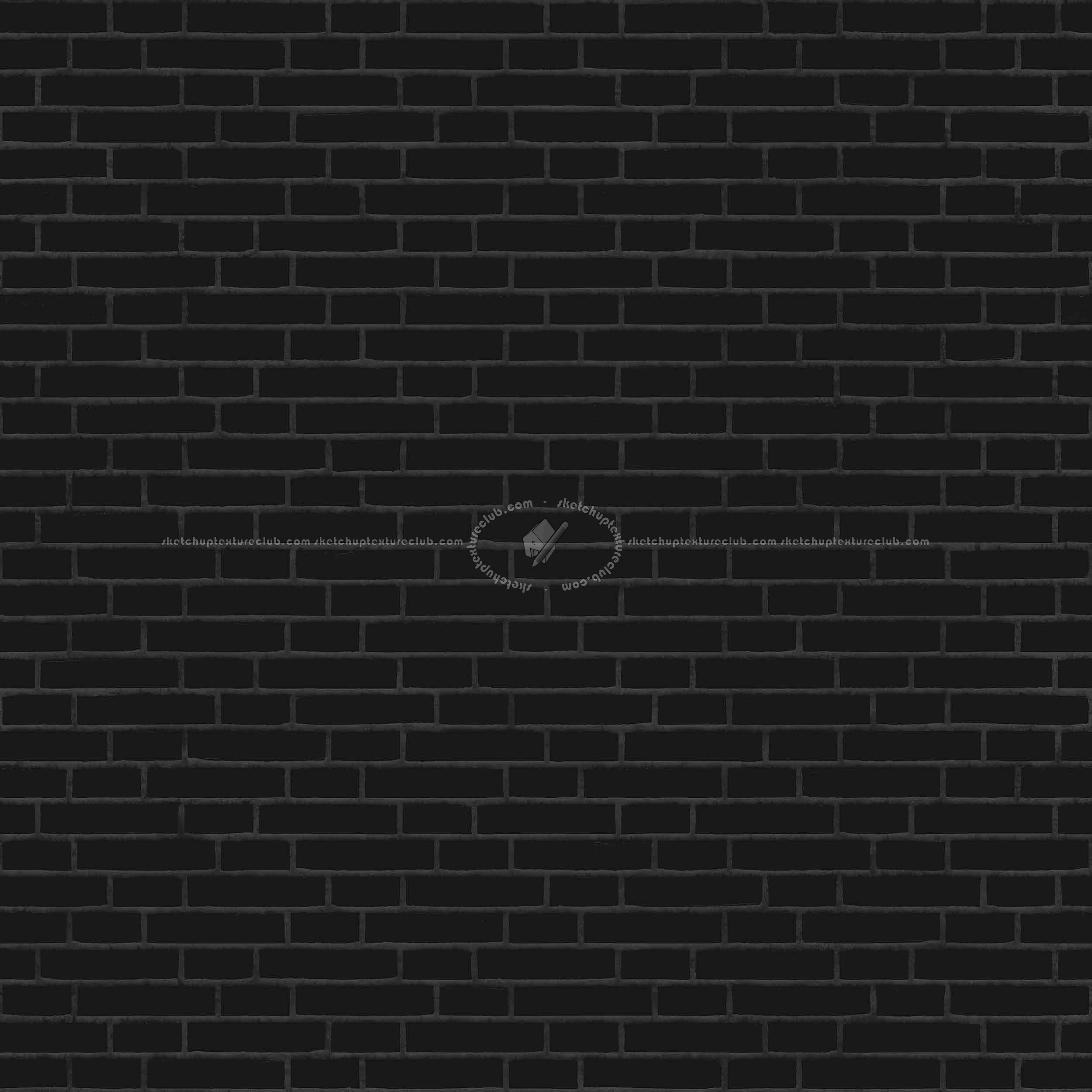 Textures   -   ARCHITECTURE   -   BRICKS   -   Colored Bricks   -   Rustic  - interior black brick wall PBR texture seamless 22024 - Specular