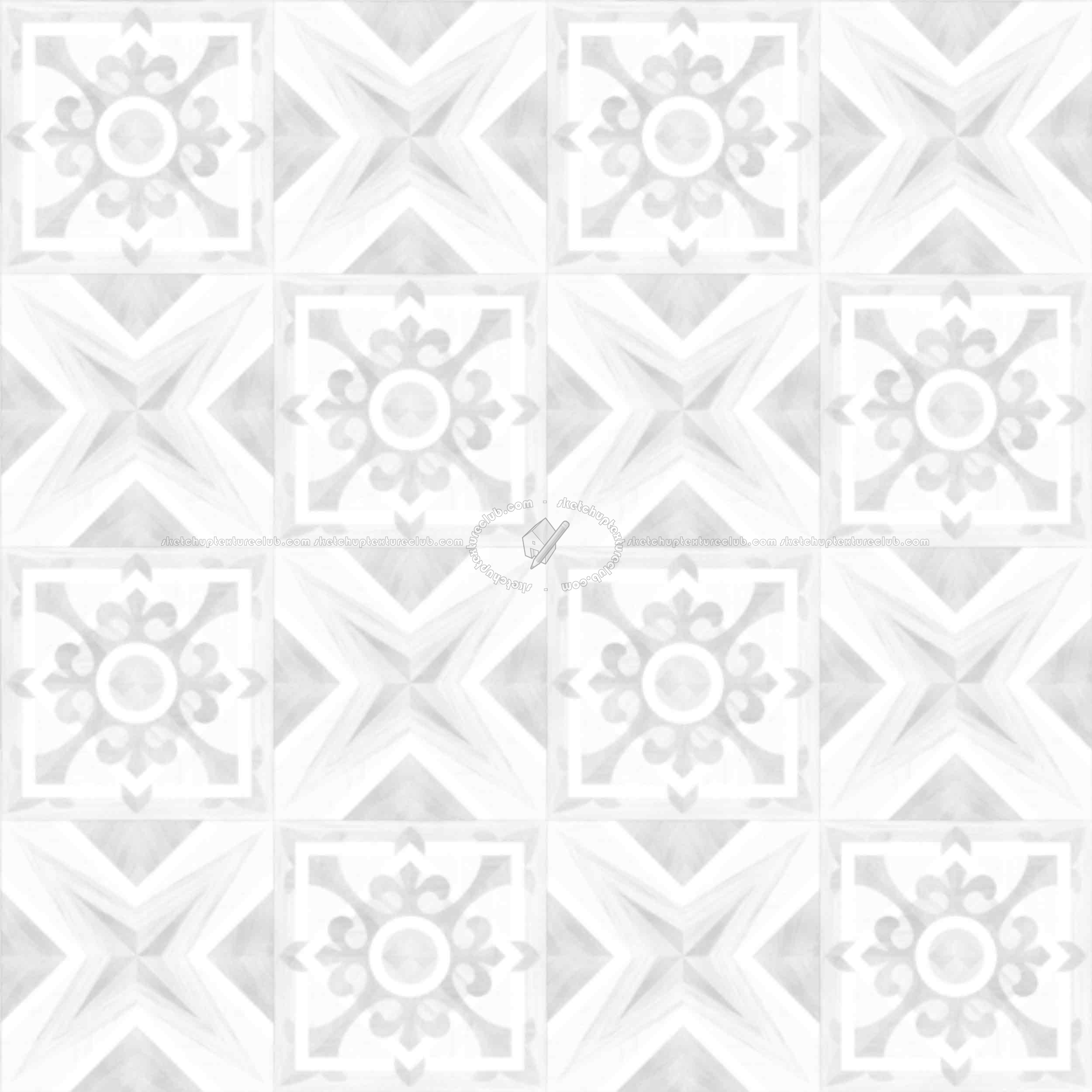 Textures   -   ARCHITECTURE   -   WOOD FLOORS   -   Geometric pattern  - Parquet geometric pattern texture seamless 04763 - Ambient occlusion