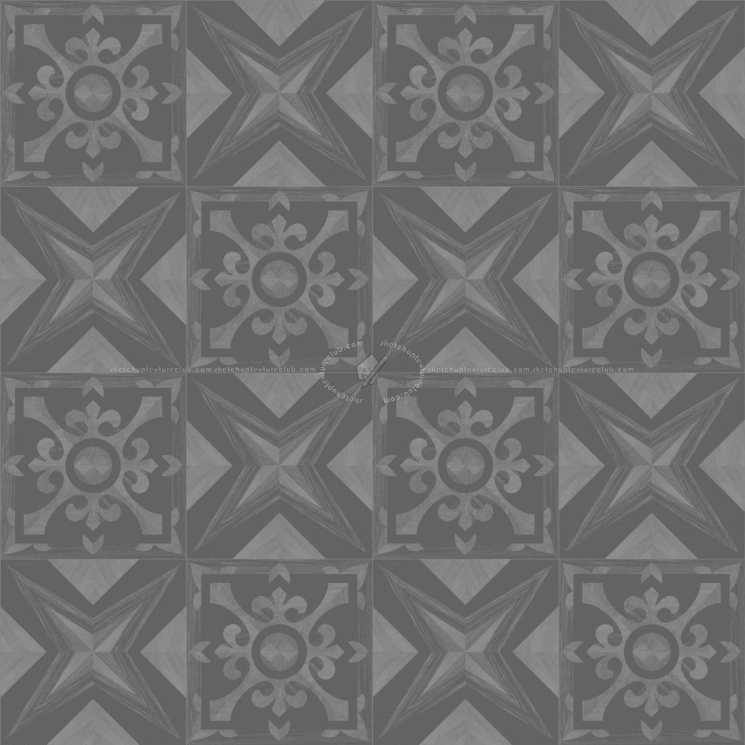 Textures   -   ARCHITECTURE   -   WOOD FLOORS   -   Geometric pattern  - Parquet geometric pattern texture seamless 04763 - Specular