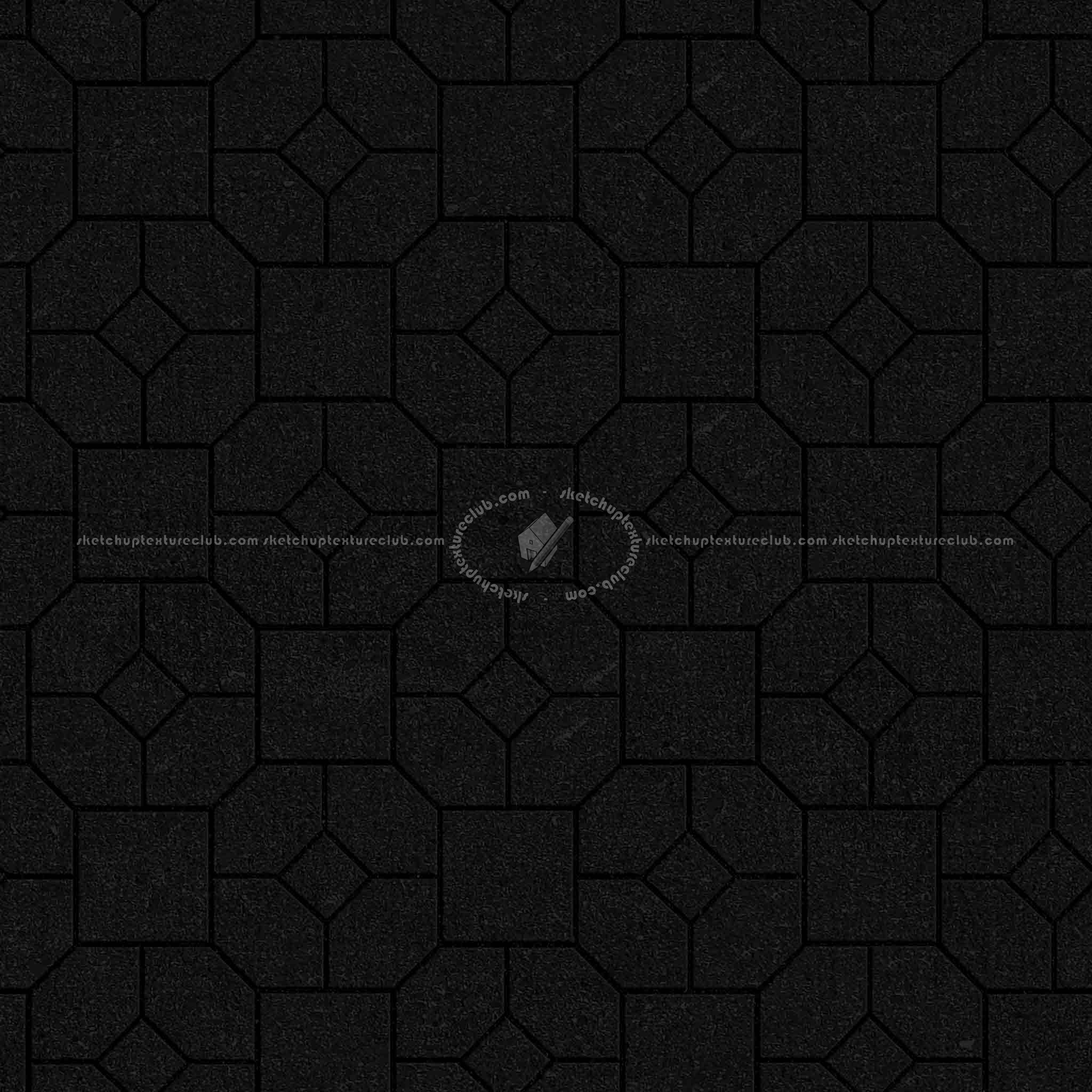 Textures   -   ARCHITECTURE   -   PAVING OUTDOOR   -   Concrete   -   Blocks mixed  - Paving concrete mixed size texture seamless 05603 - Specular