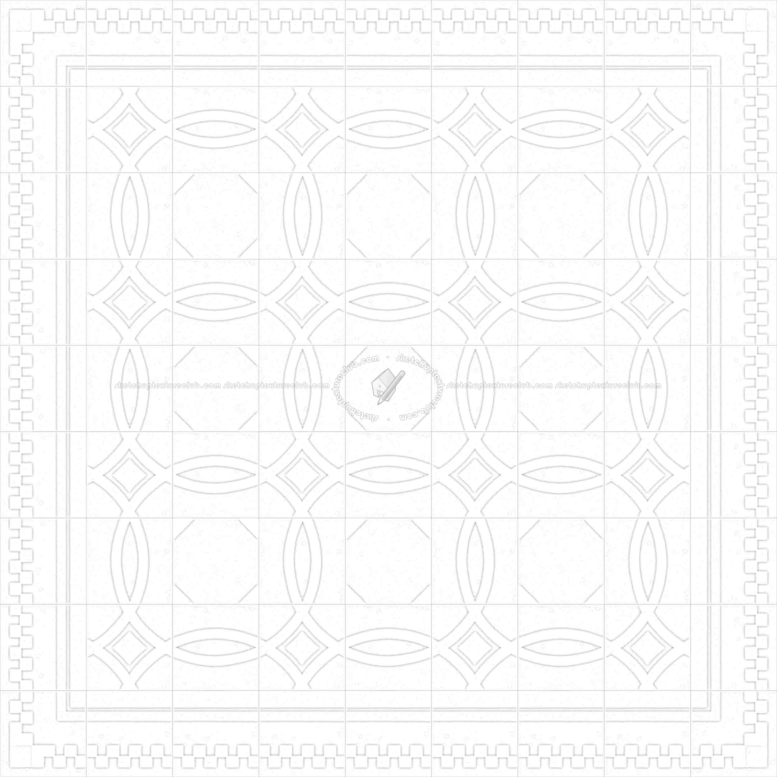 Textures   -   ARCHITECTURE   -   TILES INTERIOR   -   Cement - Encaustic   -   Cement  - Cement concrete tile texture seamless 13357 - Ambient occlusion