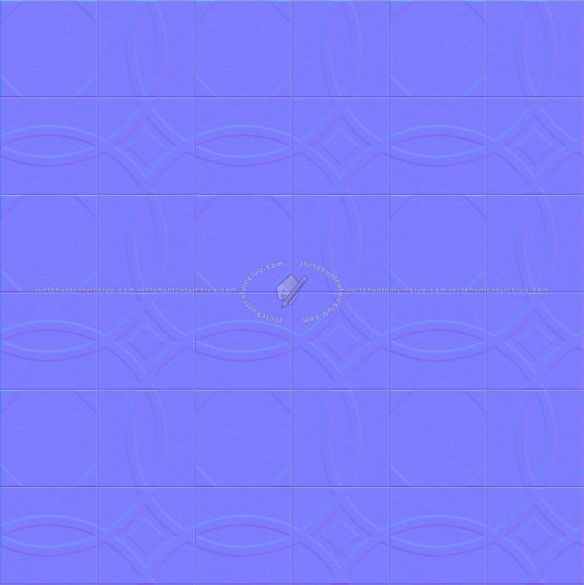 Textures   -   ARCHITECTURE   -   TILES INTERIOR   -   Cement - Encaustic   -   Cement  - Cement concrete tile texture seamless 13358 - Normal