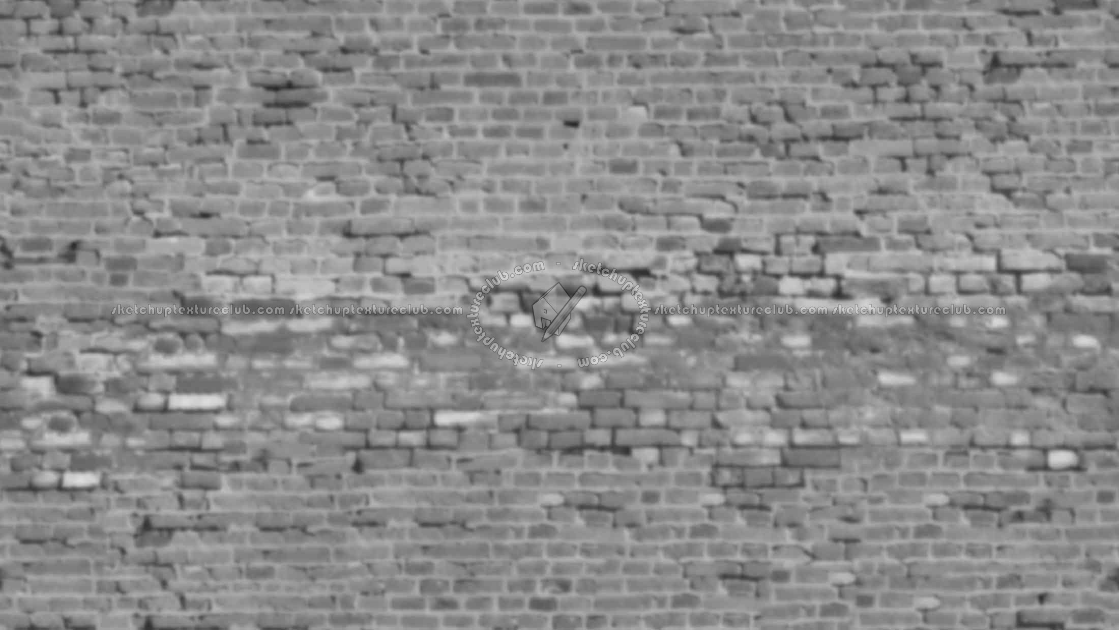 Textures   -   ARCHITECTURE   -   BRICKS   -   Damaged bricks  - Old damaged bricks texture seamless 18107 - Displacement