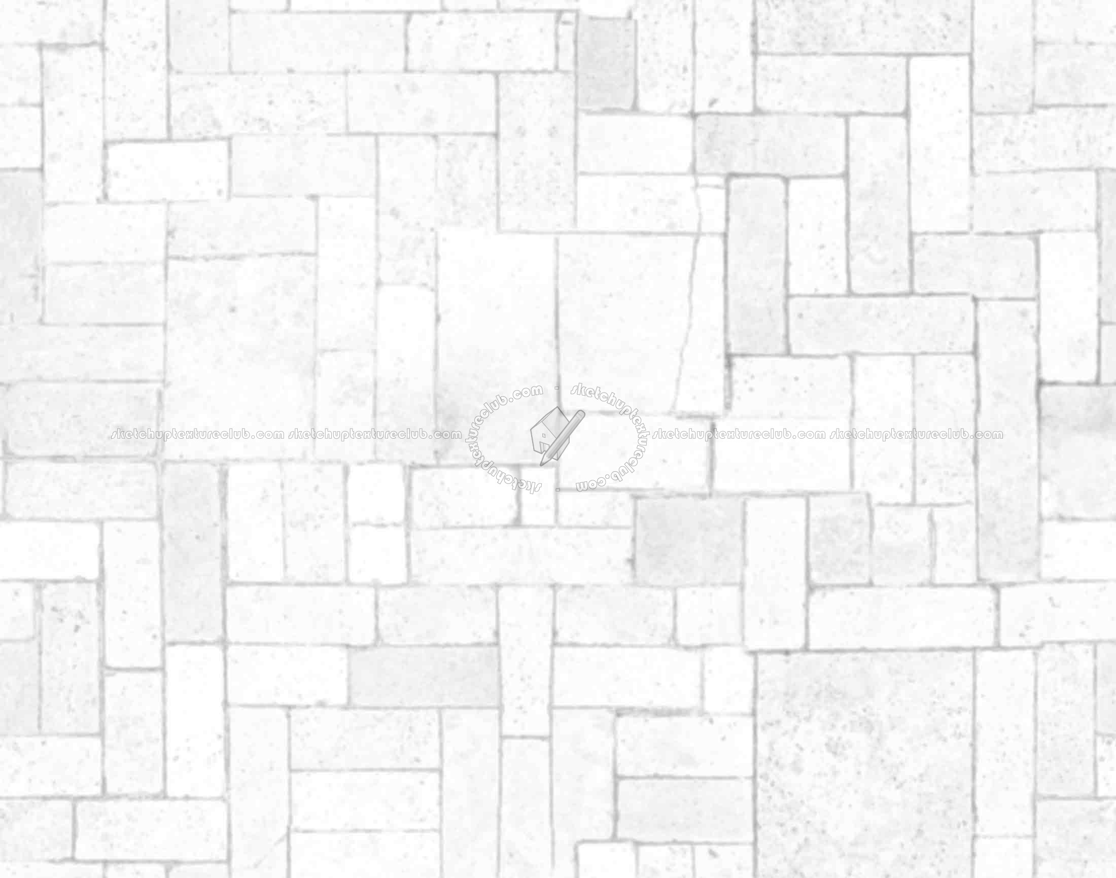 Textures   -   ARCHITECTURE   -   PAVING OUTDOOR   -   Pavers stone   -   Blocks mixed  - Pavers stone mixed size texture seamless 06131 - Ambient occlusion