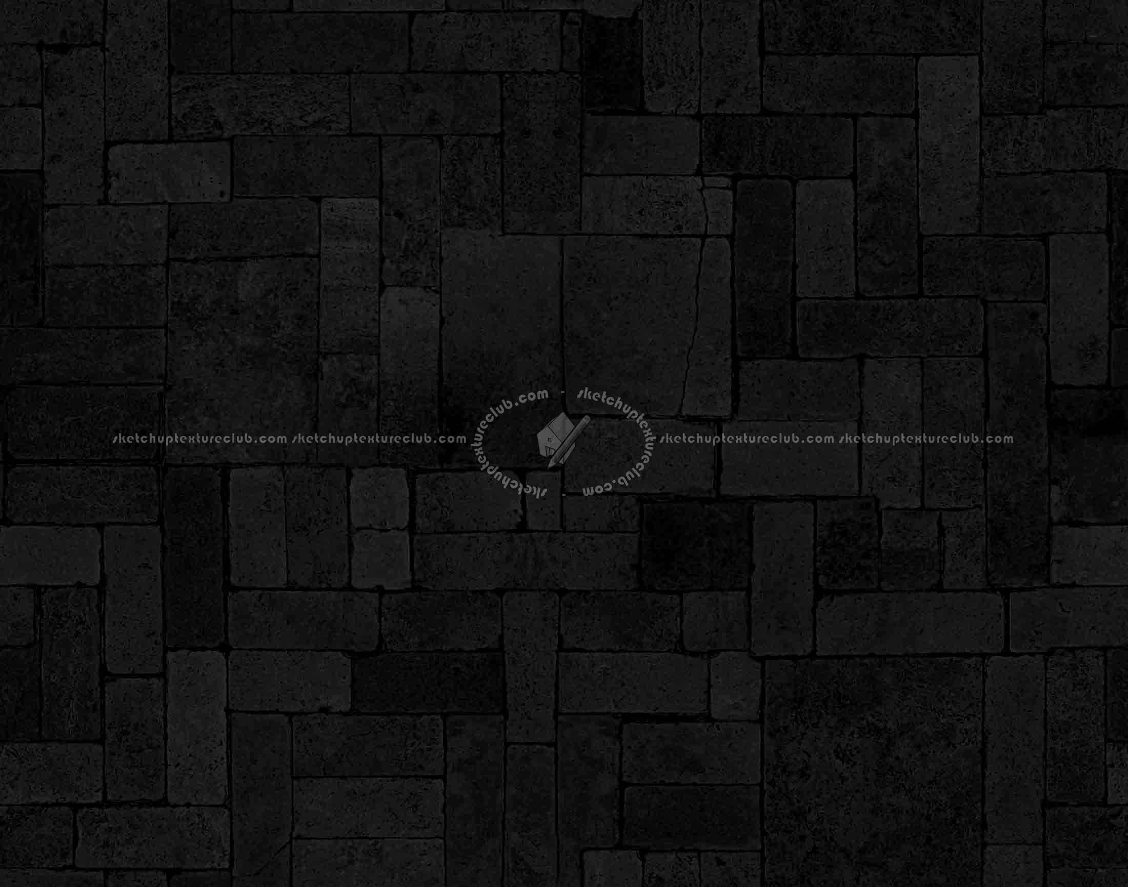 Textures   -   ARCHITECTURE   -   PAVING OUTDOOR   -   Pavers stone   -   Blocks mixed  - Pavers stone mixed size texture seamless 06131 - Specular