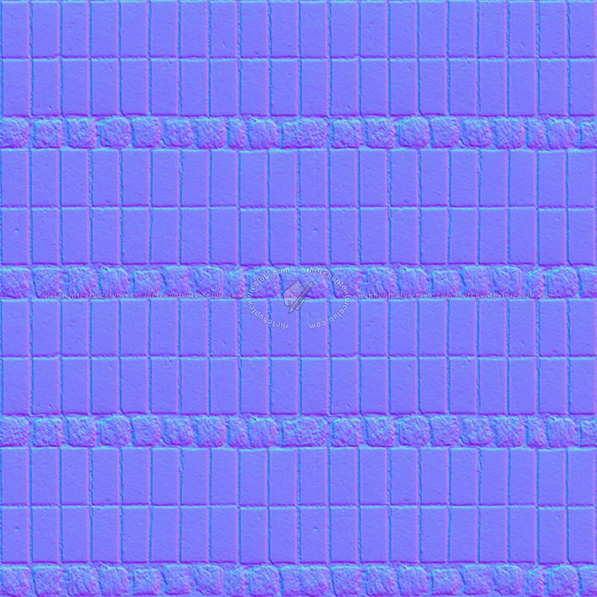 Textures - ARCHITECTURE - PAVING OUTDOOR - Concrete - Blocks regular - Paving outdoor concrete regular block texture seamless 05669 - Normal