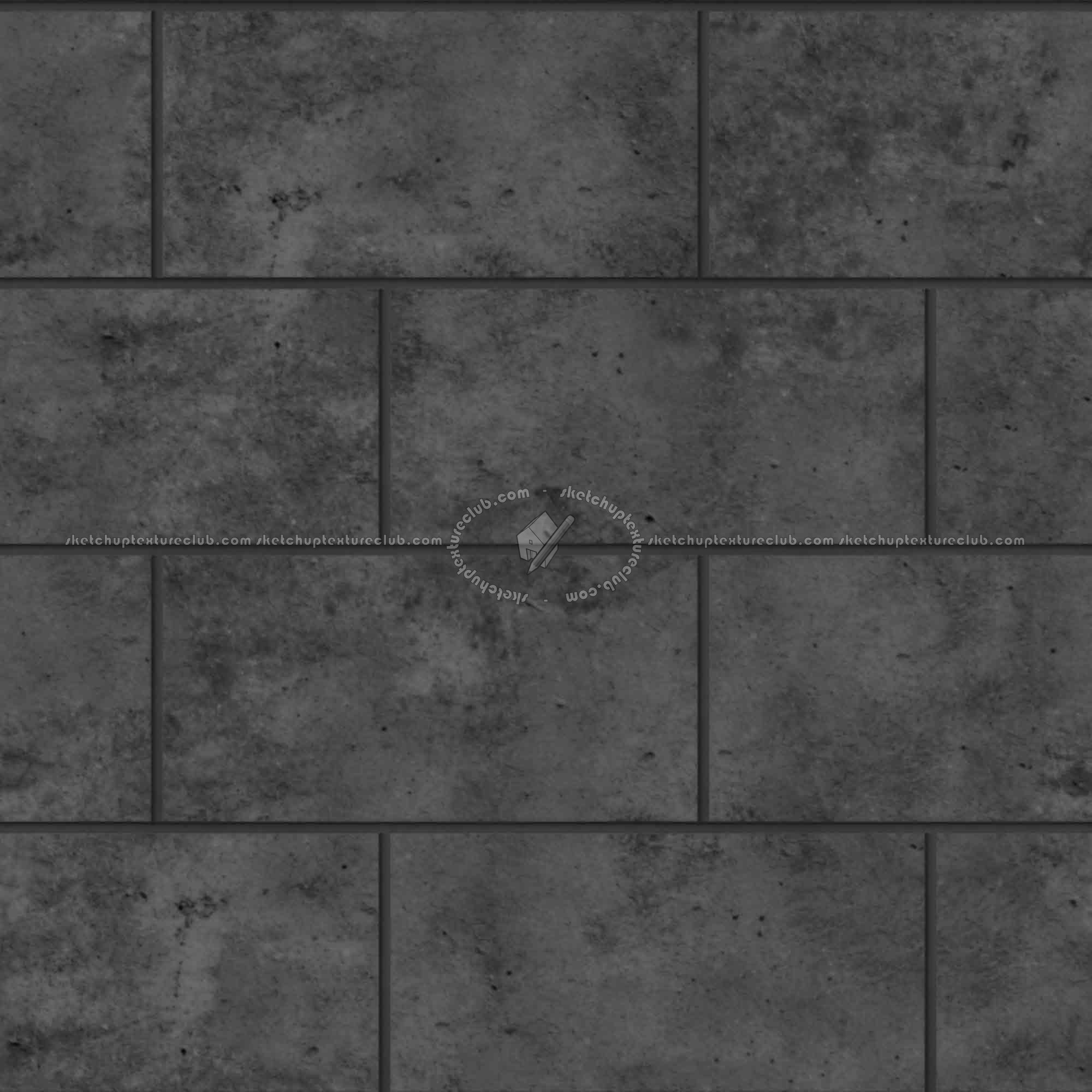 Textures   -   ARCHITECTURE   -   CONCRETE   -   Plates   -   Dirty  - Concrete dirt plates wall texture seamless 01769 - Displacement