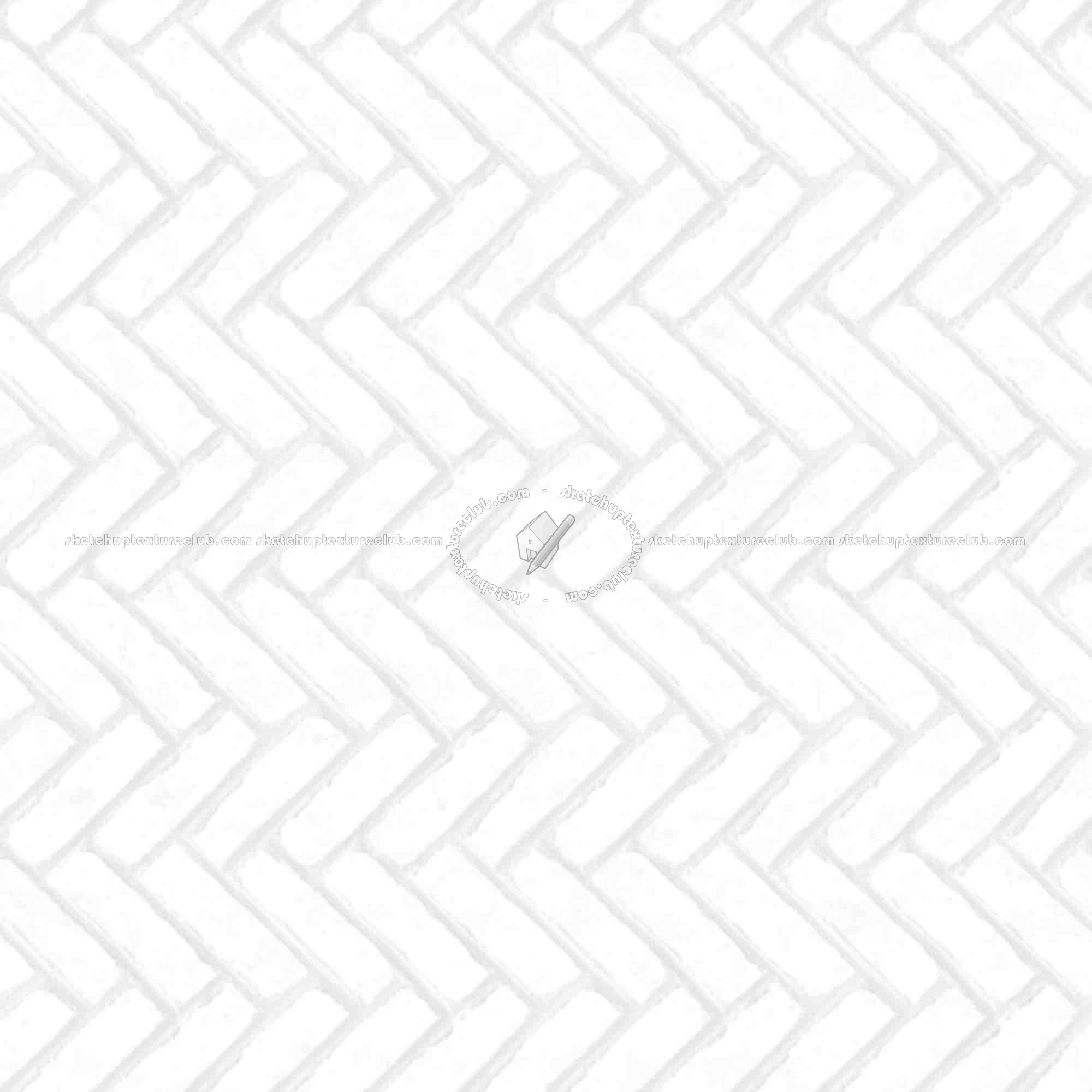 Textures   -   ARCHITECTURE   -   PAVING OUTDOOR   -   Concrete   -   Herringbone  - Concrete paving herringbone outdoor texture seamless 05834 - Ambient occlusion