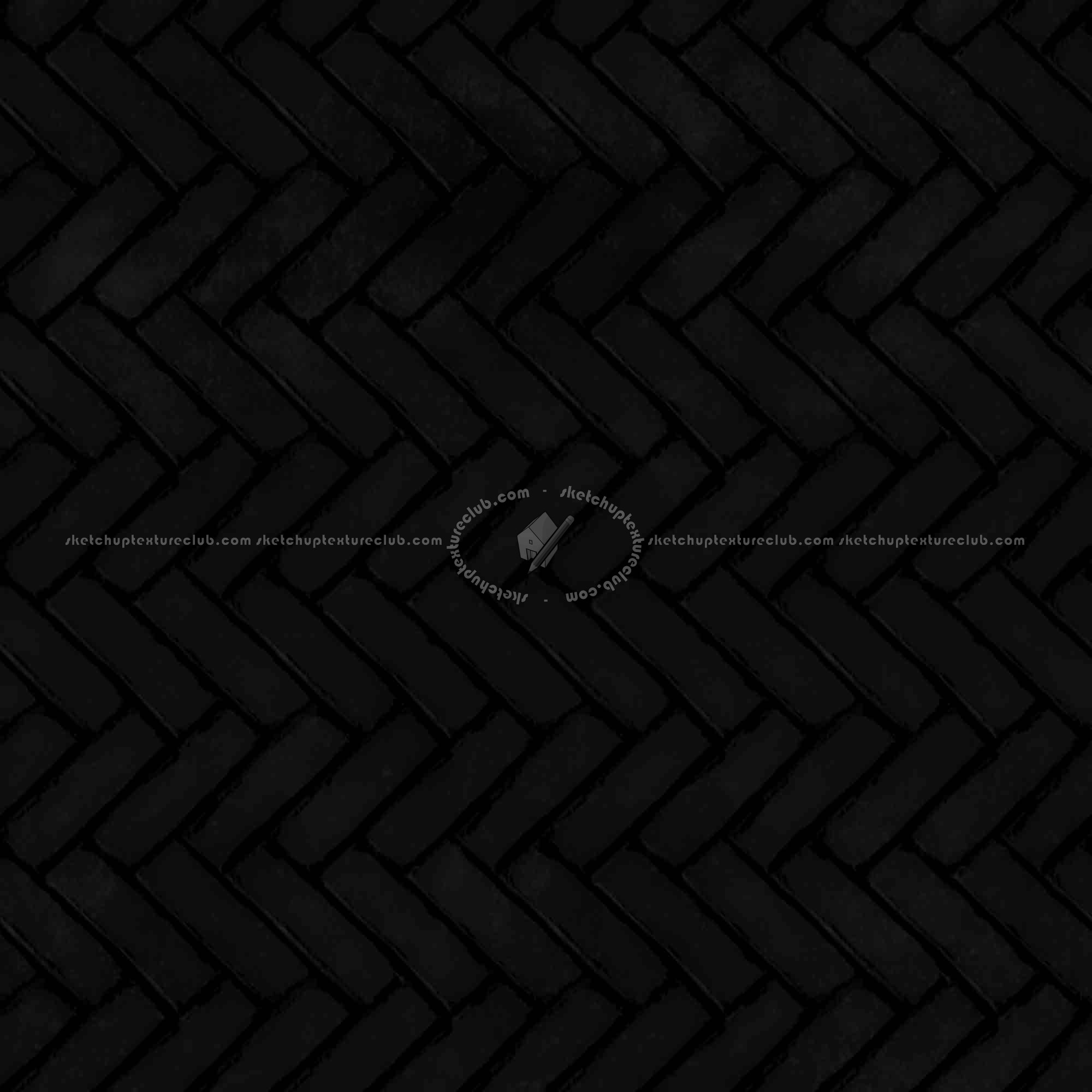 Textures   -   ARCHITECTURE   -   PAVING OUTDOOR   -   Concrete   -   Herringbone  - Concrete paving herringbone outdoor texture seamless 05834 - Specular