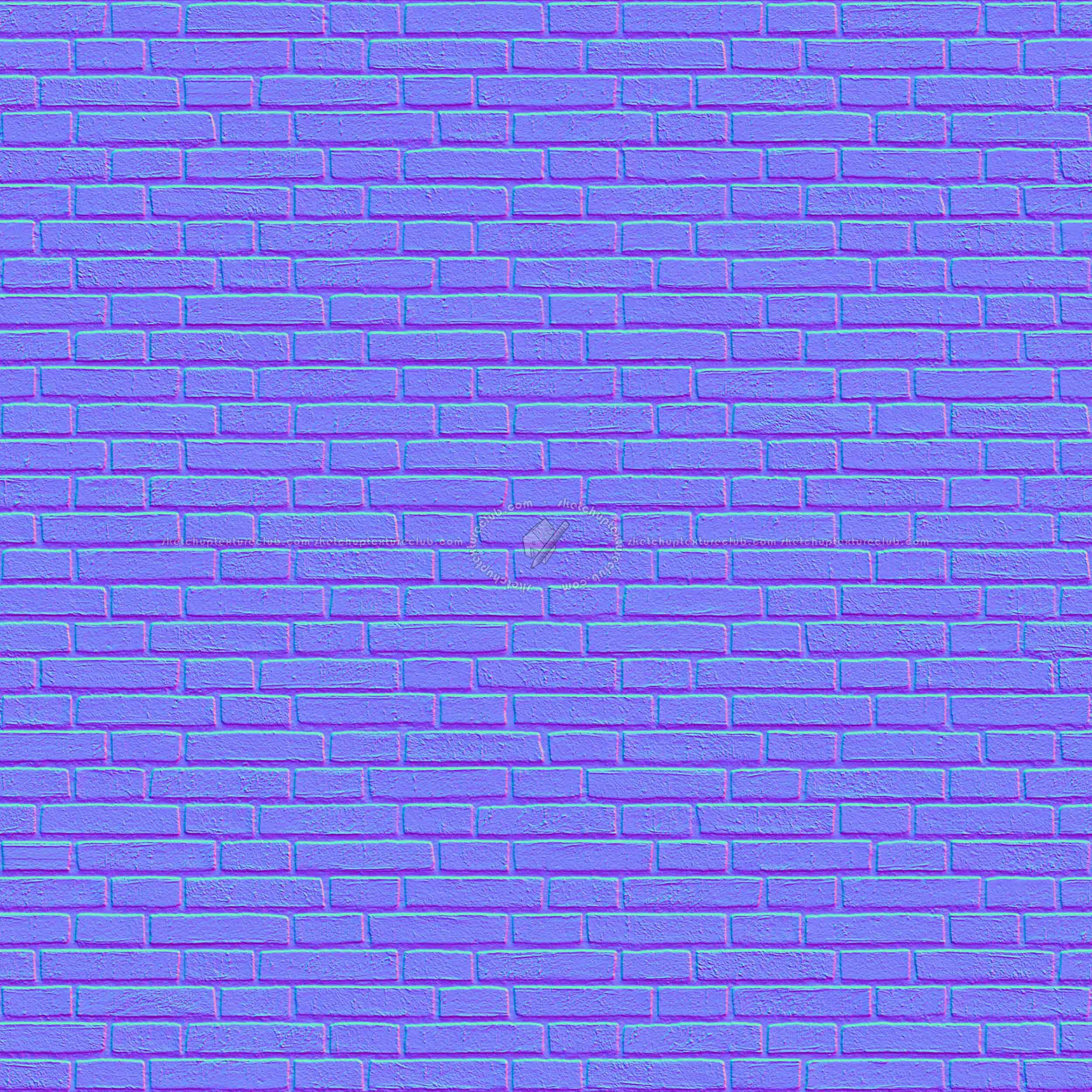 Textures   -   ARCHITECTURE   -   BRICKS   -   Facing Bricks   -   Rustic  - Rustic bricks texture seamless 00218 - Normal