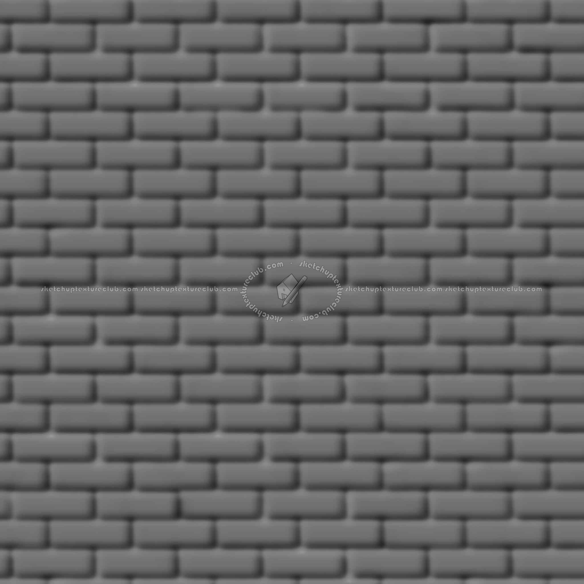 Textures   -   ARCHITECTURE   -   BRICKS   -   Colored Bricks   -   Smooth  - Texture colored bricks smooth seamless 00096 - Displacement