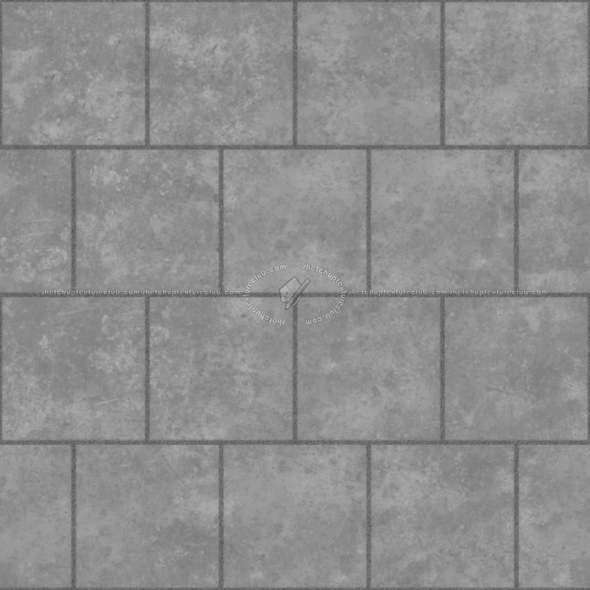 Textures   -   ARCHITECTURE   -   PAVING OUTDOOR   -   Concrete   -   Blocks damaged  - Concrete paving outdoor damaged texture seamless 05525 - Displacement