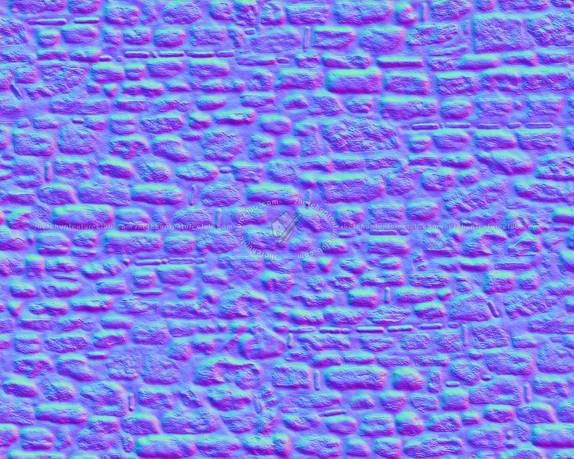 Textures   -   ARCHITECTURE   -   STONES WALLS   -   Damaged walls  - Damaged wall stone texture seamless 08280 - Normal
