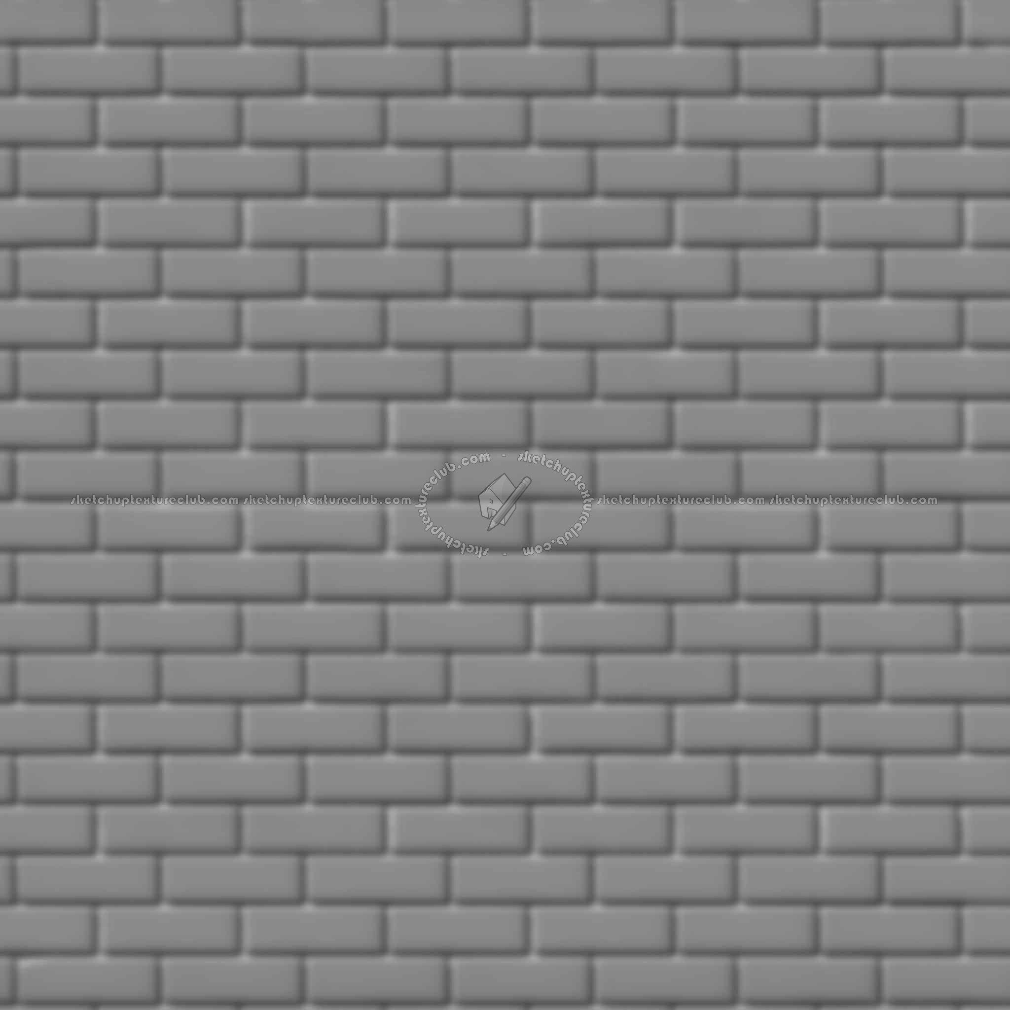 Textures   -   ARCHITECTURE   -   BRICKS   -   Colored Bricks   -   Smooth  - Texture colored bricks smooth seamless 00097 - Displacement