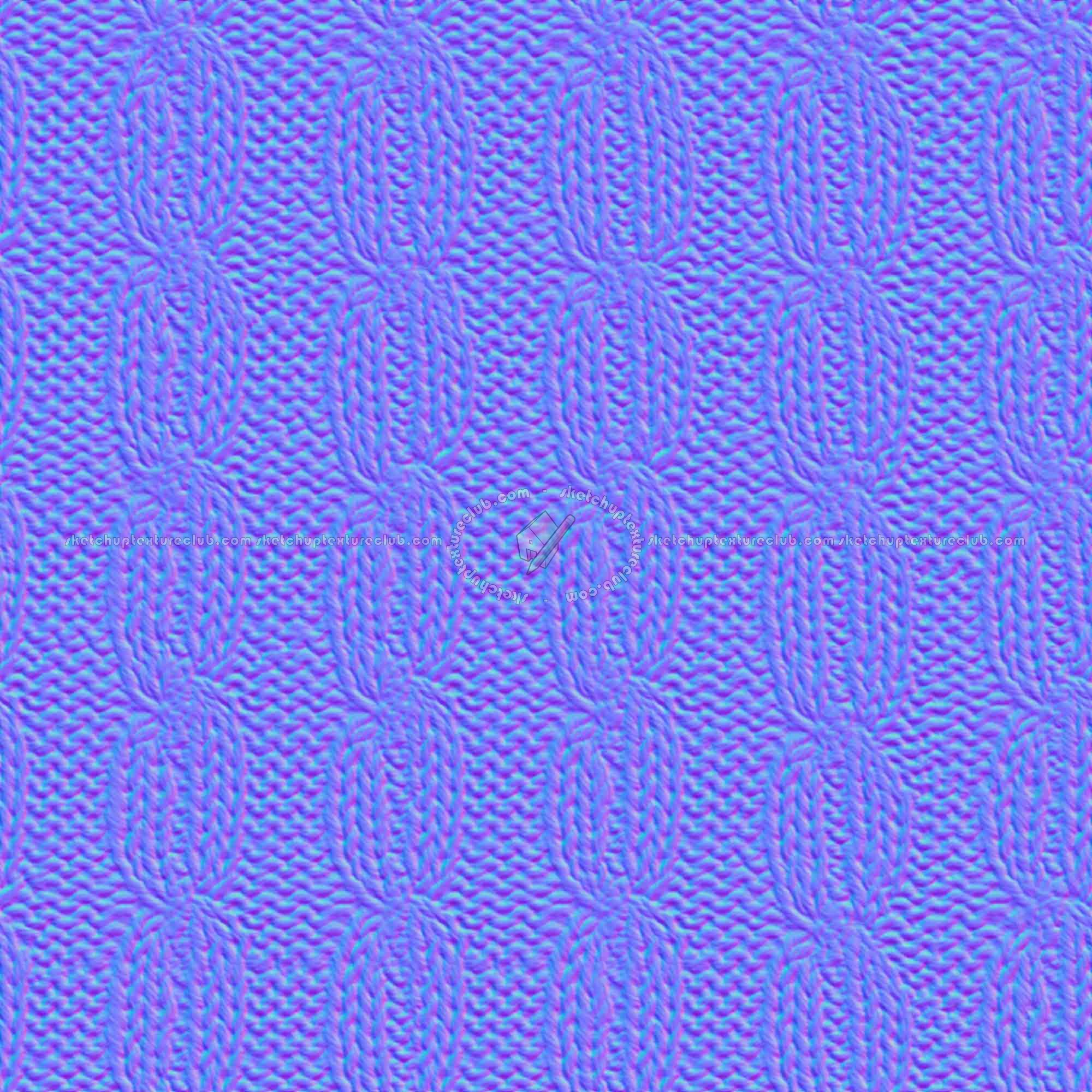 Textures   -   MATERIALS   -   FABRICS   -   Jersey  - Wool knitted texture seamless 19475 - Normal