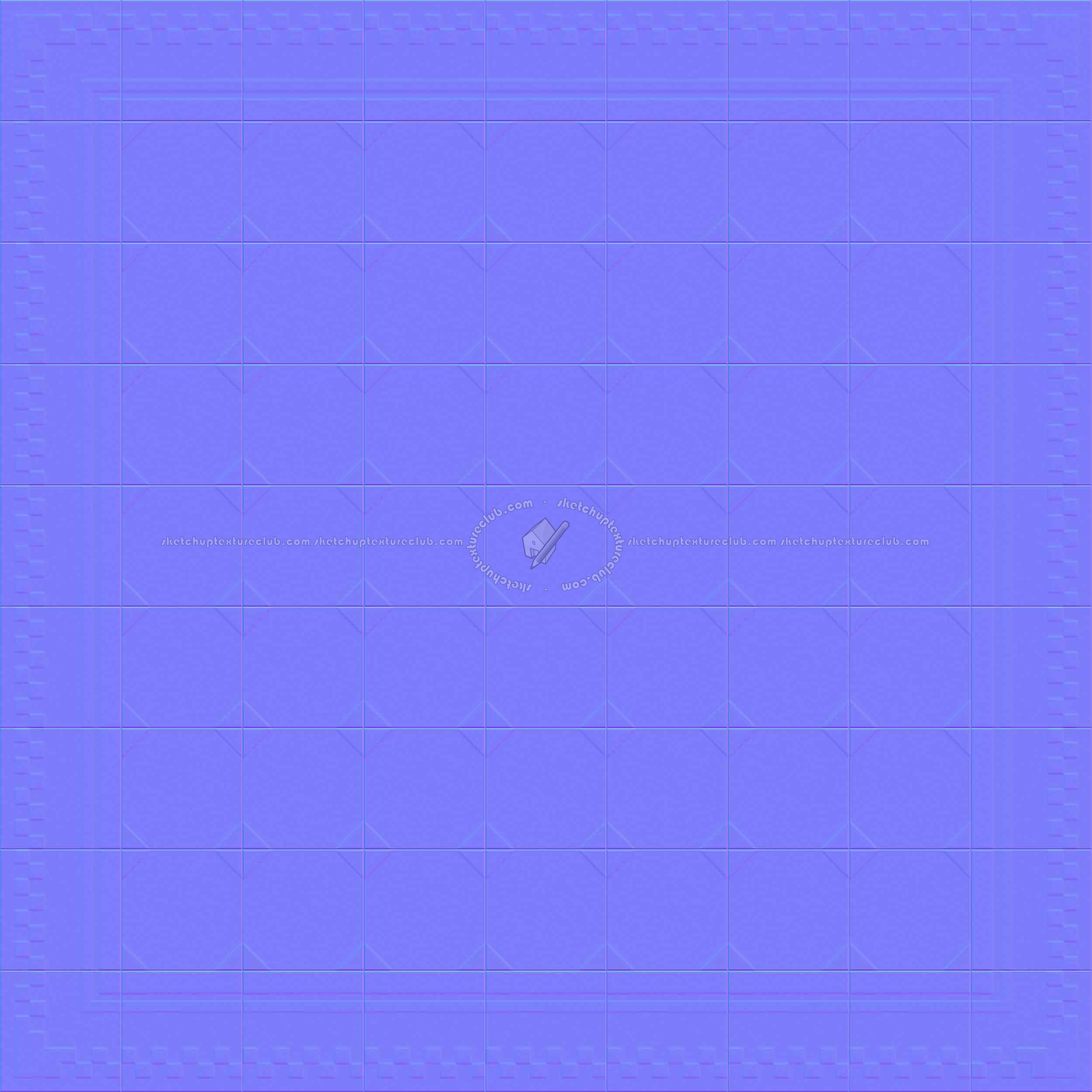 Textures   -   ARCHITECTURE   -   TILES INTERIOR   -   Cement - Encaustic   -   Cement  - Cement concrete tile texture seamless 13361 - Normal