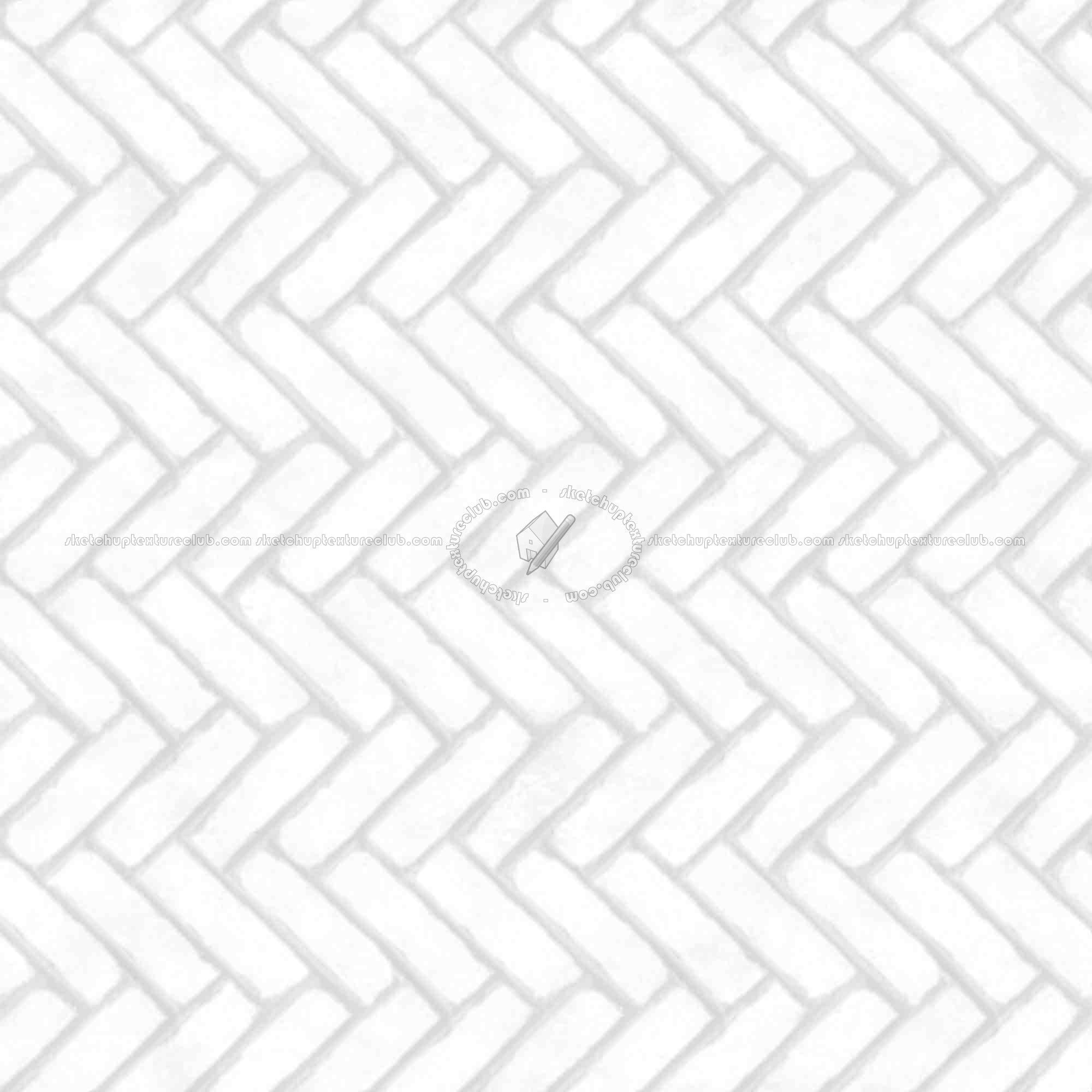 Textures   -   ARCHITECTURE   -   PAVING OUTDOOR   -   Concrete   -   Herringbone  - Concrete paving herringbone outdoor texture seamless 05836 - Ambient occlusion