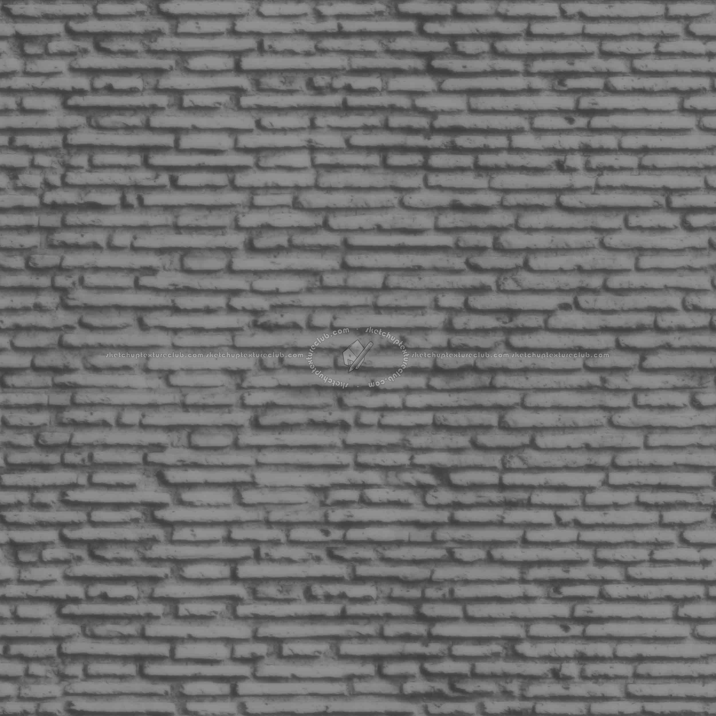 Textures   -   ARCHITECTURE   -   BRICKS   -   Old bricks  - Old bricks texture seamless 00381 - Displacement