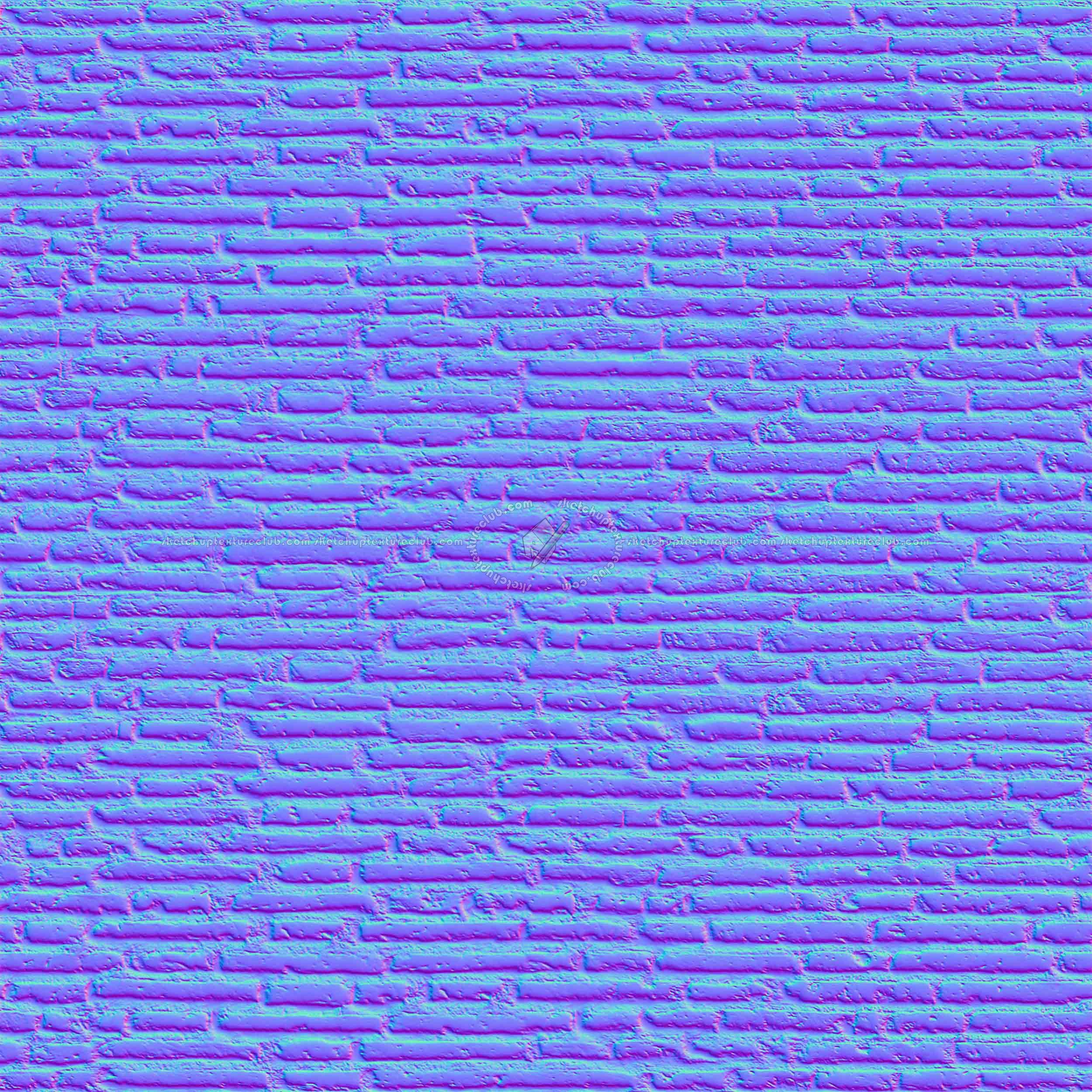 Textures   -   ARCHITECTURE   -   BRICKS   -   Old bricks  - Old bricks texture seamless 00381 - Normal