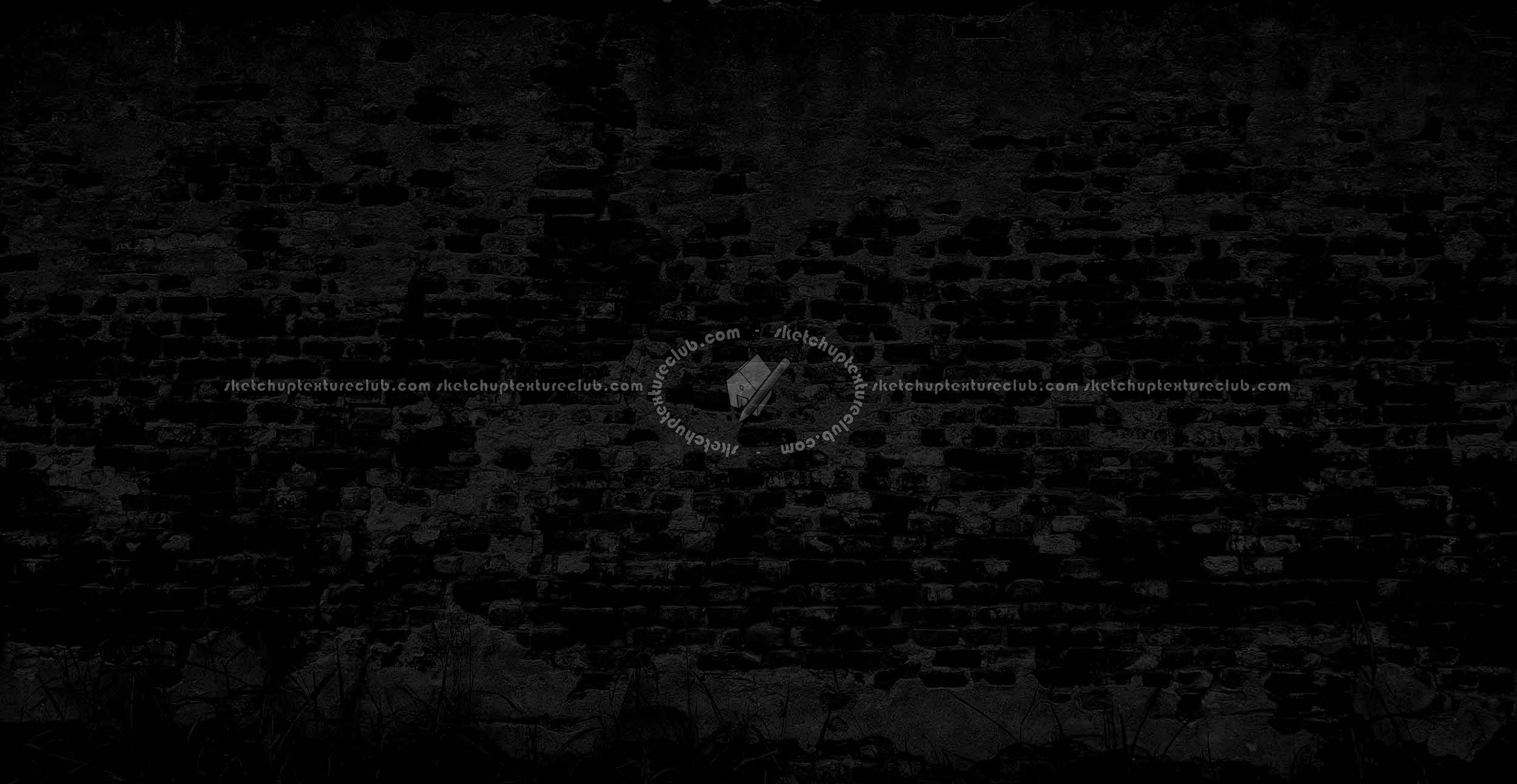 Textures - ARCHITECTURE - BRICKS - Damaged bricks - Old damaged wall bricks texture horizontal seamless 19658 - Specular