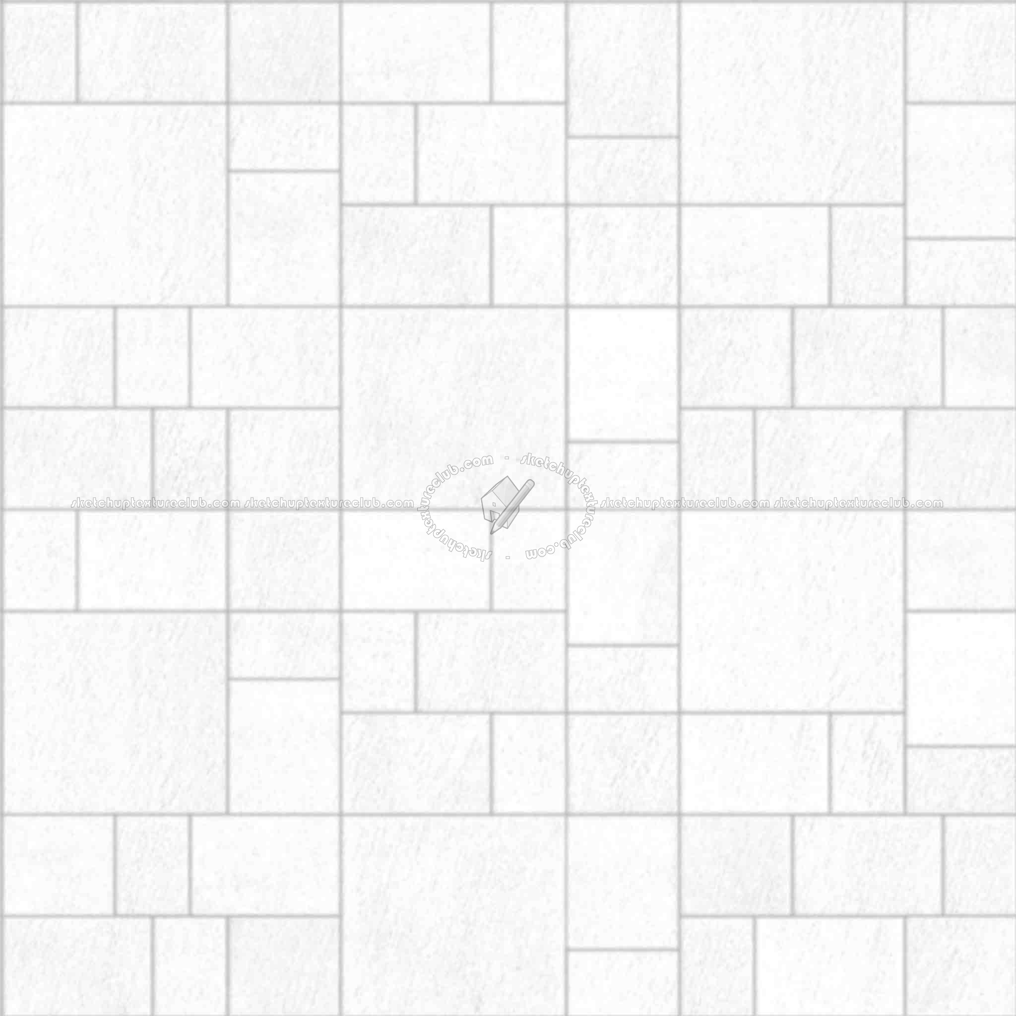 Textures   -   ARCHITECTURE   -   PAVING OUTDOOR   -   Pavers stone   -   Blocks mixed  - Pavers stone mixed size texture seamless 06134 - Ambient occlusion