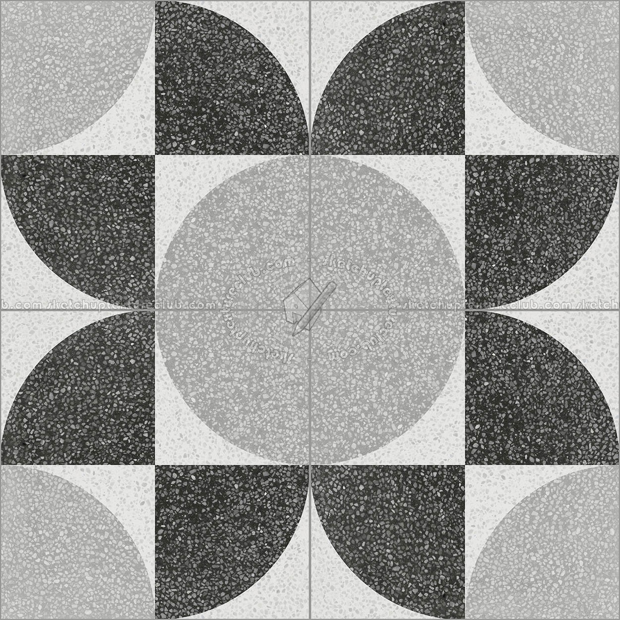 Textures   -   ARCHITECTURE   -   TILES INTERIOR   -   Terrazzo  - terrazzo floor cementine style pbr texture seamless 22168 (seamless)