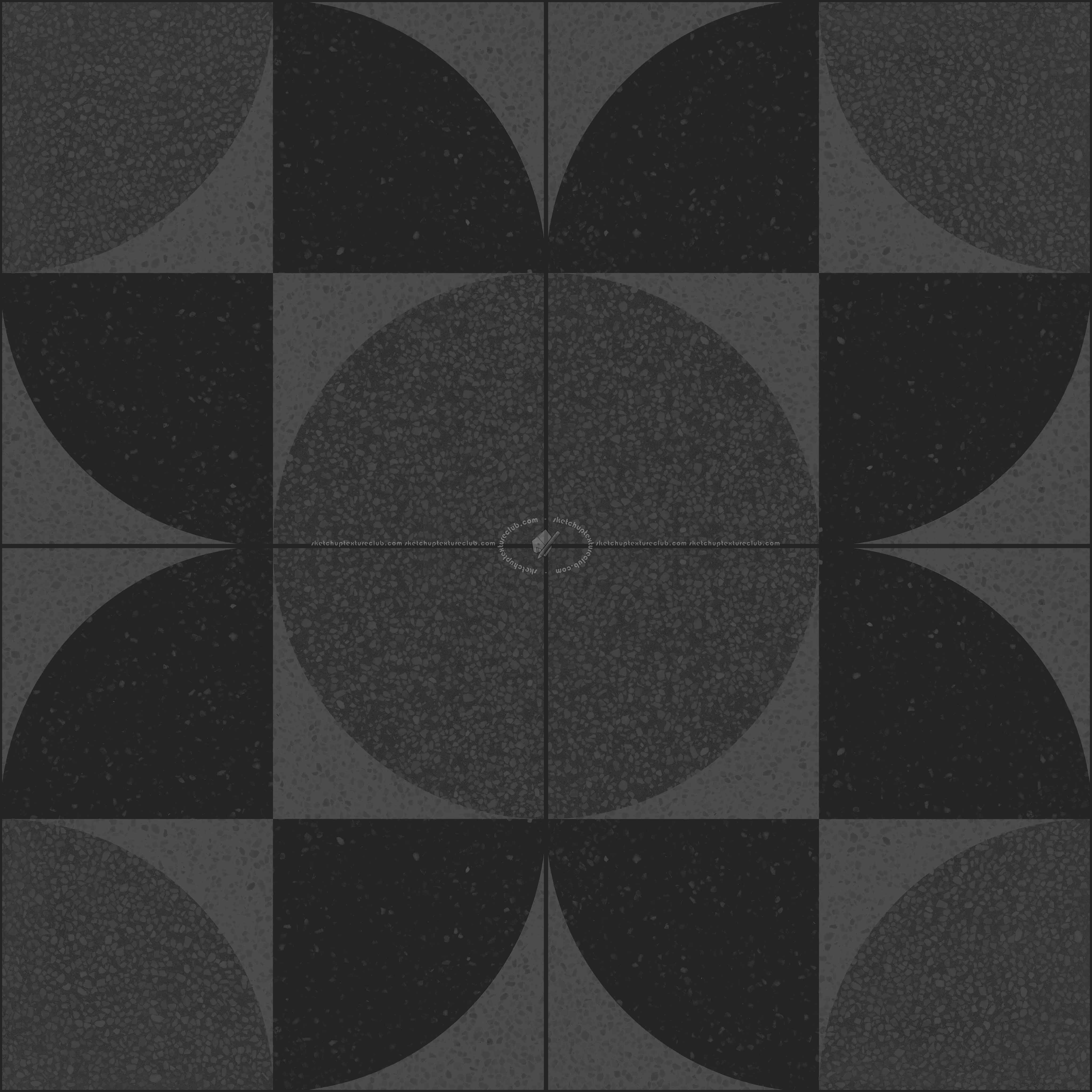 Textures   -   ARCHITECTURE   -   TILES INTERIOR   -   Terrazzo  - terrazzo floor cementine style pbr texture seamless 22168 - Specular