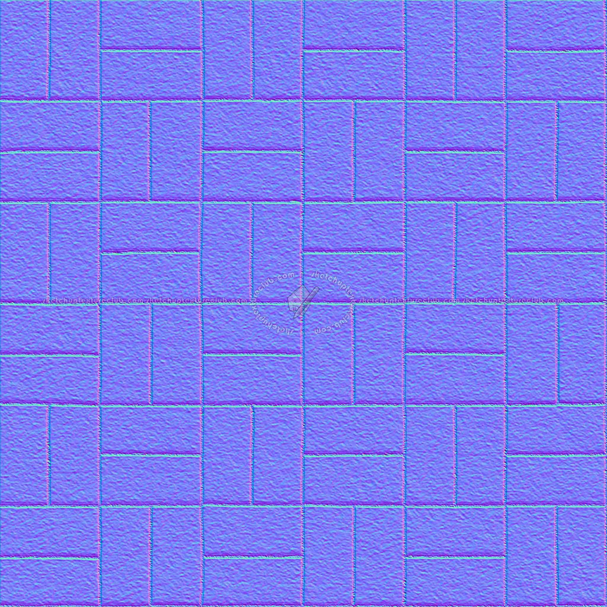 Textures   -   ARCHITECTURE   -   PAVING OUTDOOR   -   Concrete   -   Blocks regular  - Paving outdoor concrete regular block texture seamless 05673 - Normal