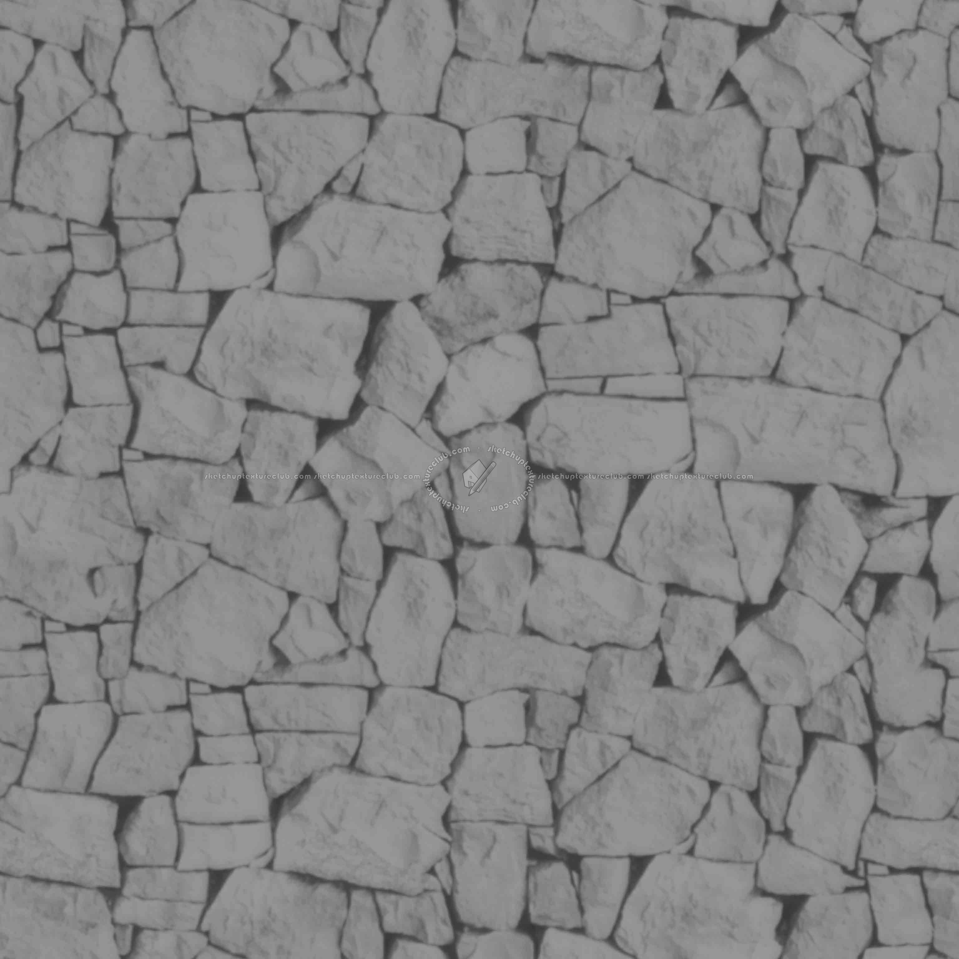 Textures   -   FREE PBR TEXTURES  - spanish stone wall pbr texture seamless 22394 - Displacement