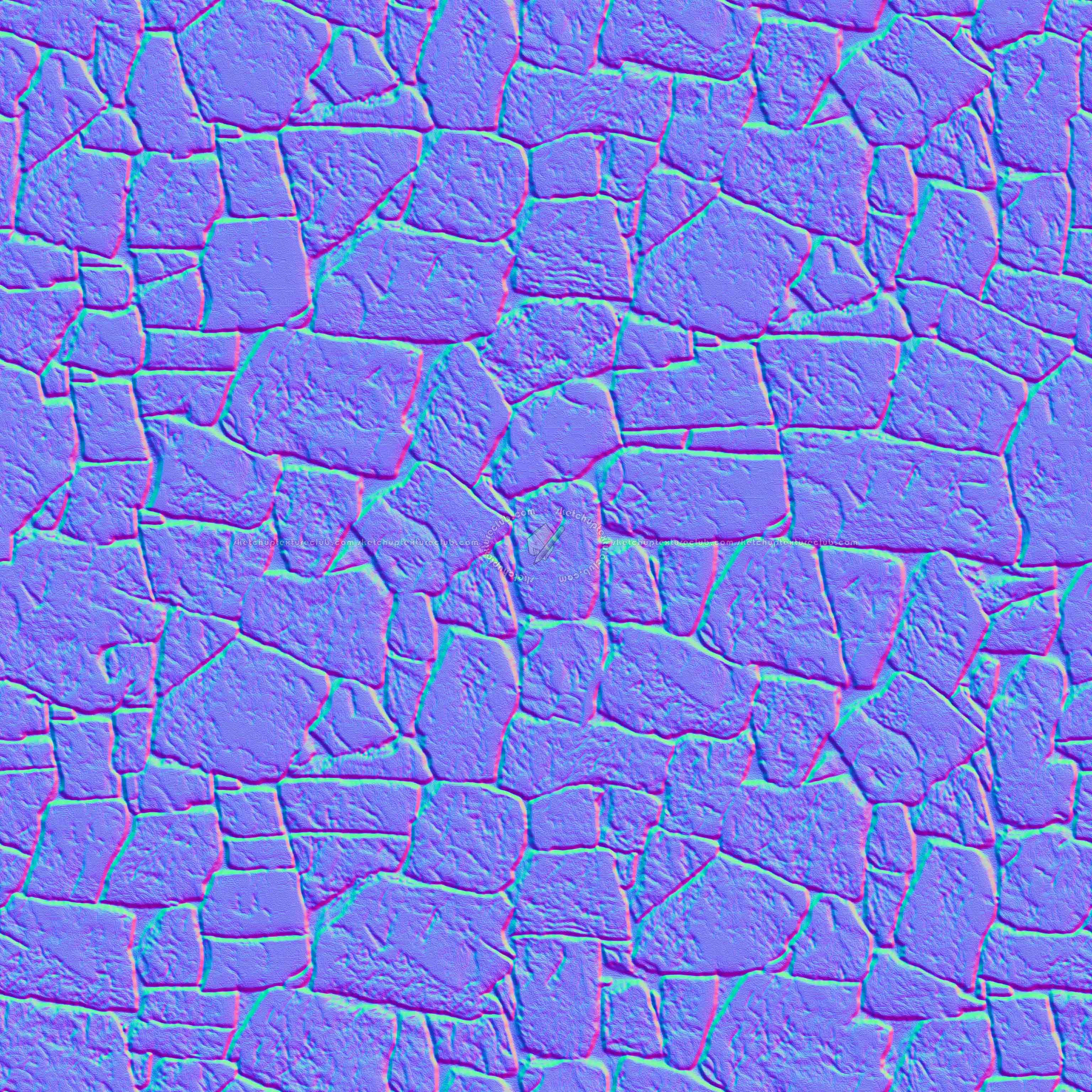 Textures   -   FREE PBR TEXTURES  - spanish stone wall pbr texture seamless 22394 - Normal