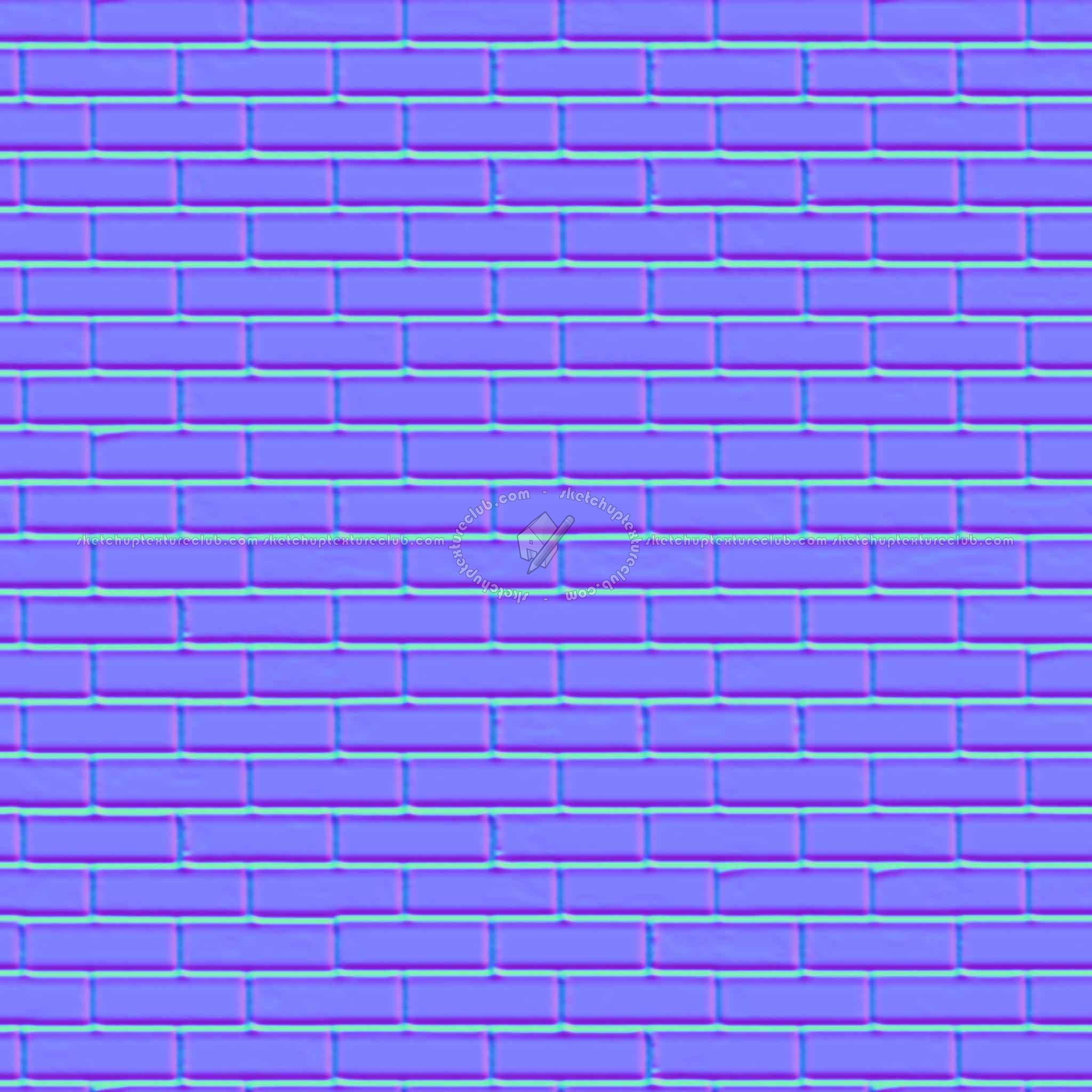 Textures   -   ARCHITECTURE   -   BRICKS   -   Colored Bricks   -   Smooth  - Texture colored bricks smooth seamless 00099 - Normal